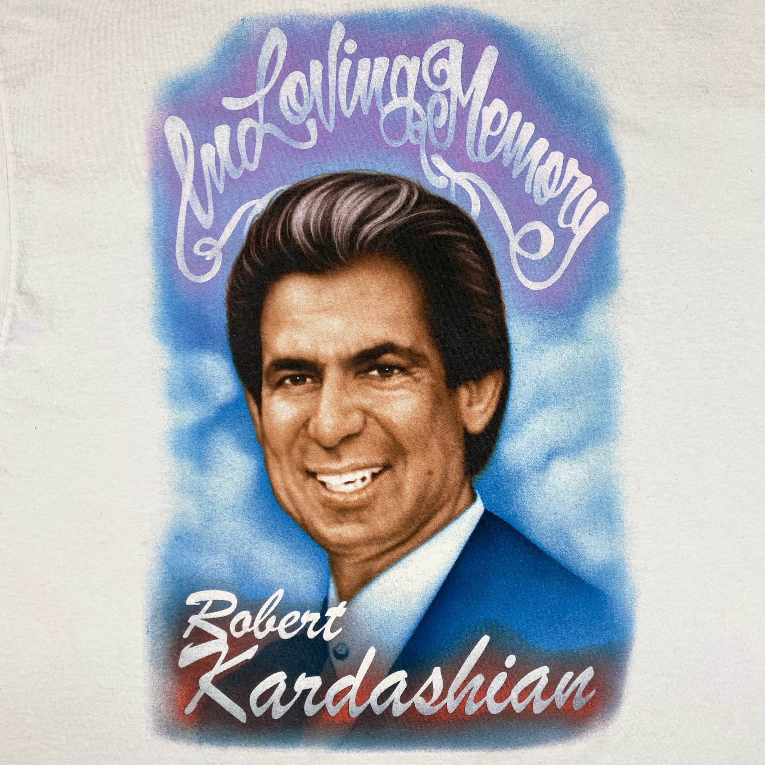 The Life of Pablo 2016 'In Loving Memory' Airbrush Tee In White