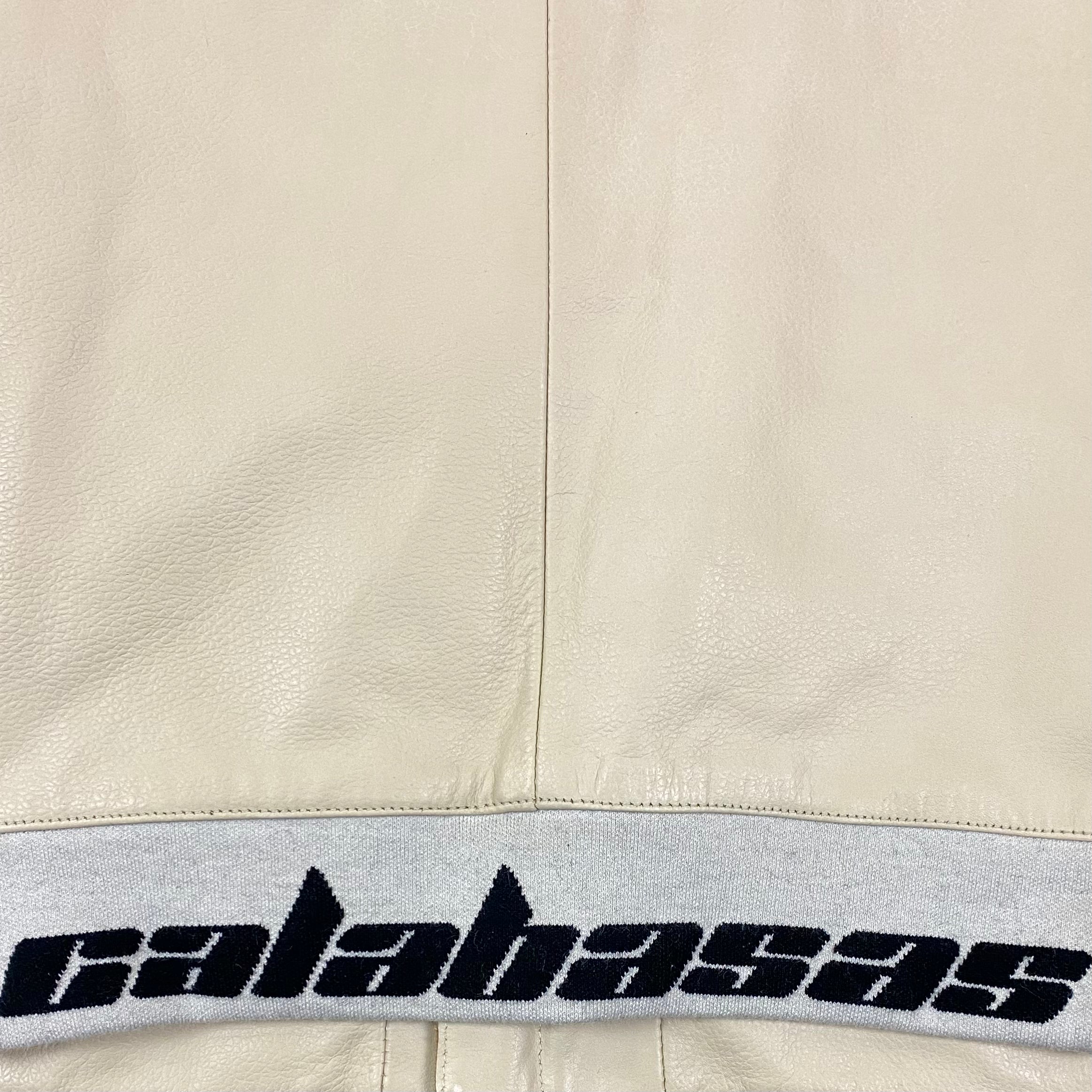 Yeezy Season 5 Unreleased Leather Biker Jacket In Jupiter/Arctic