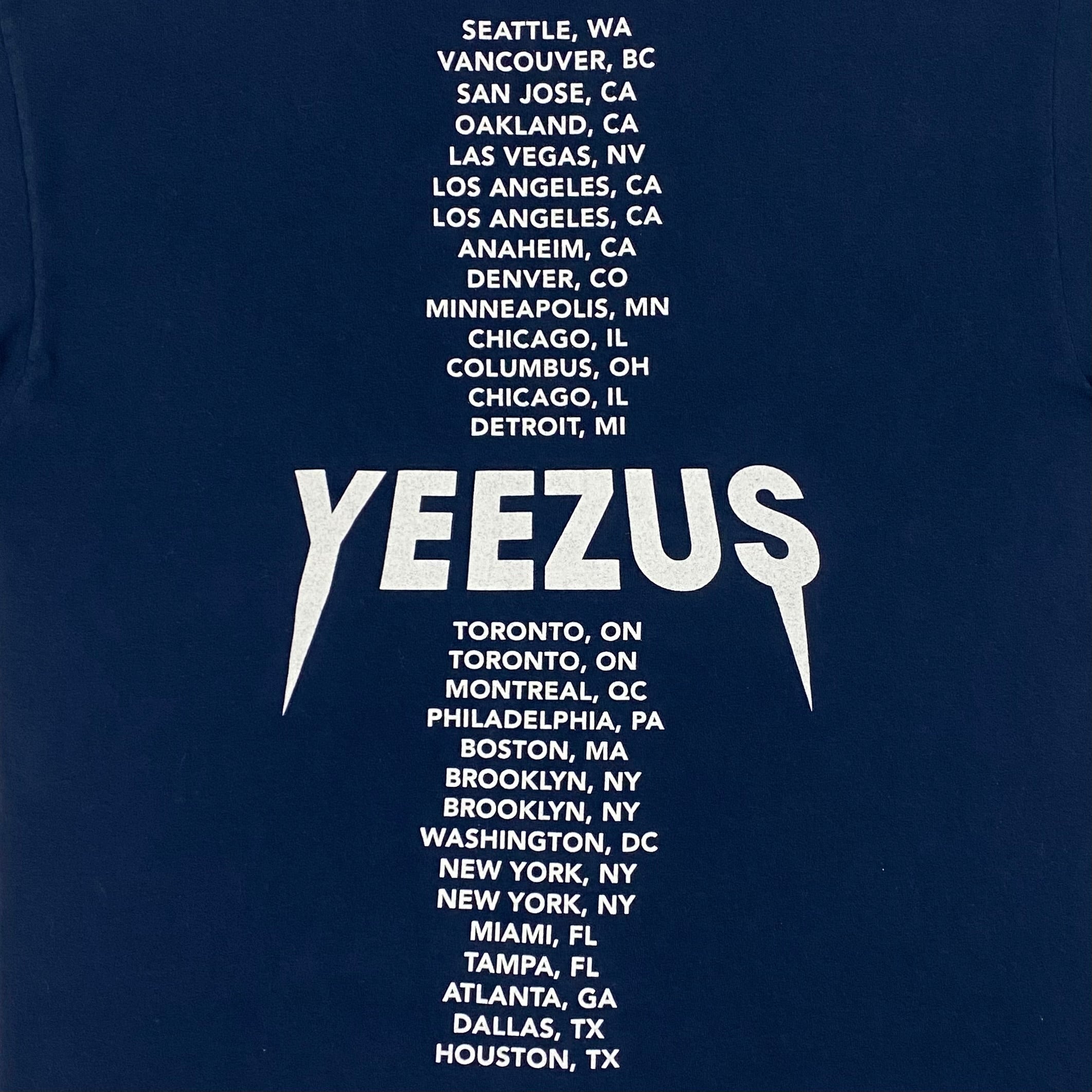 Yeezus Tour 2013 Navy Photo Tee By Nick Knight