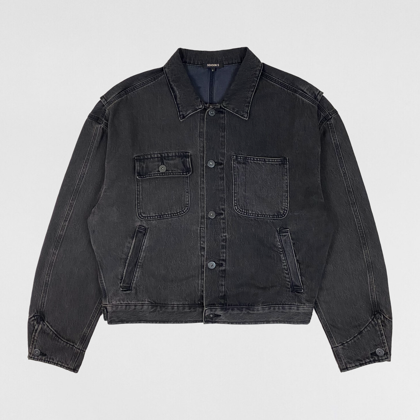 Yeezy Season 5 Workwear Denim Jacket In Faded Ink | Paris Saint