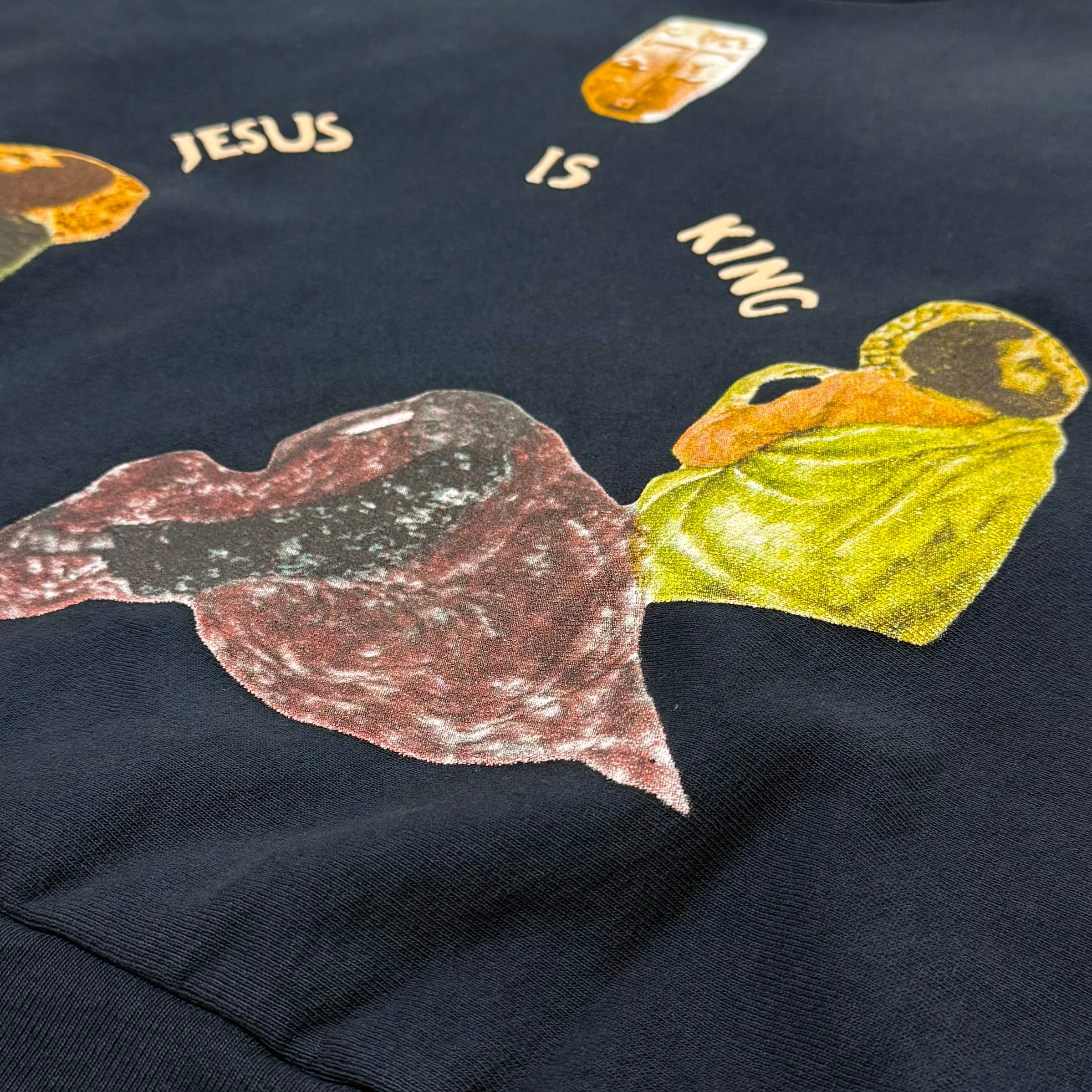 Jesus Is King 2019 Portrait Crewneck Sweater In Navy
