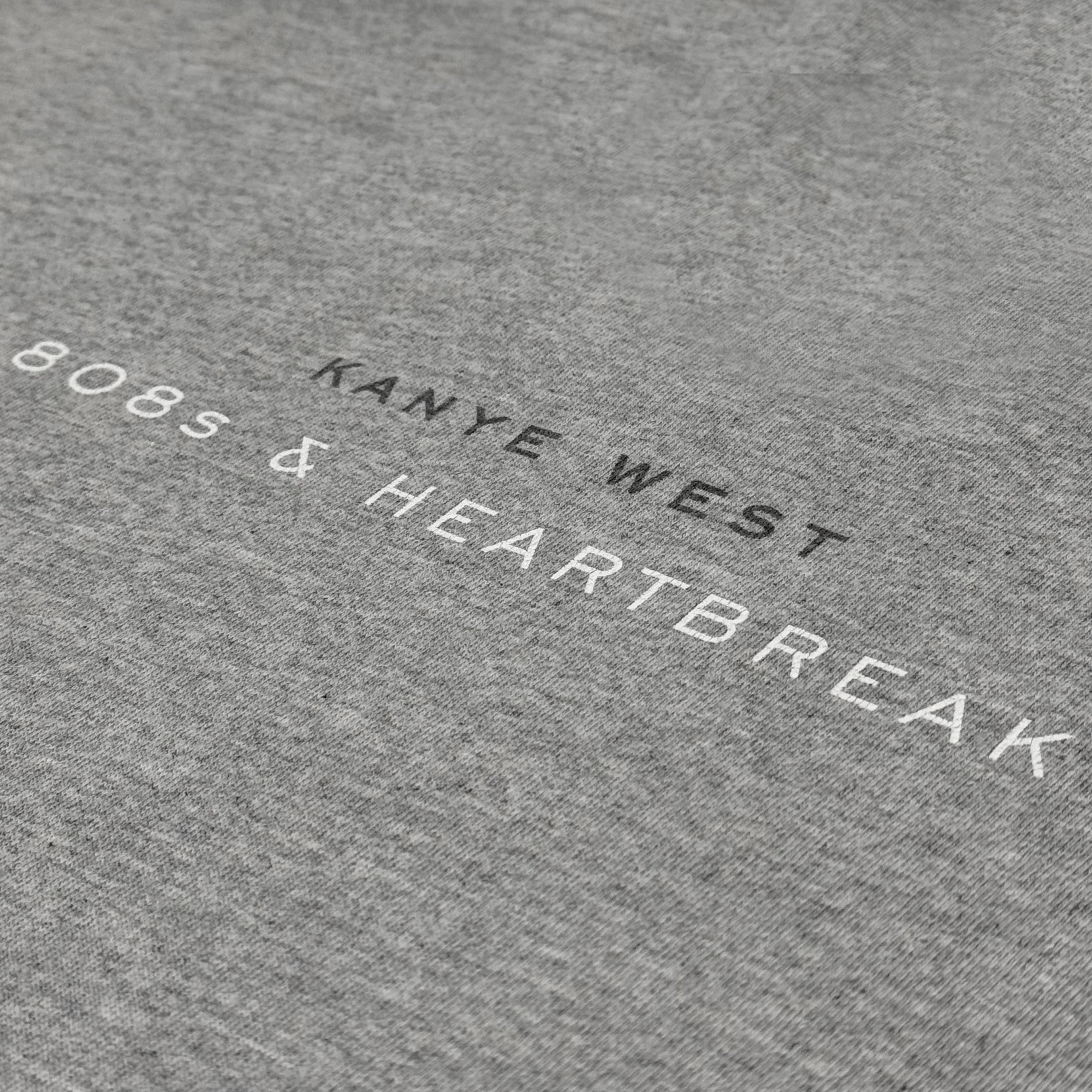 808’s & Heartbreak 2008 Logo Tee In Heather Grey