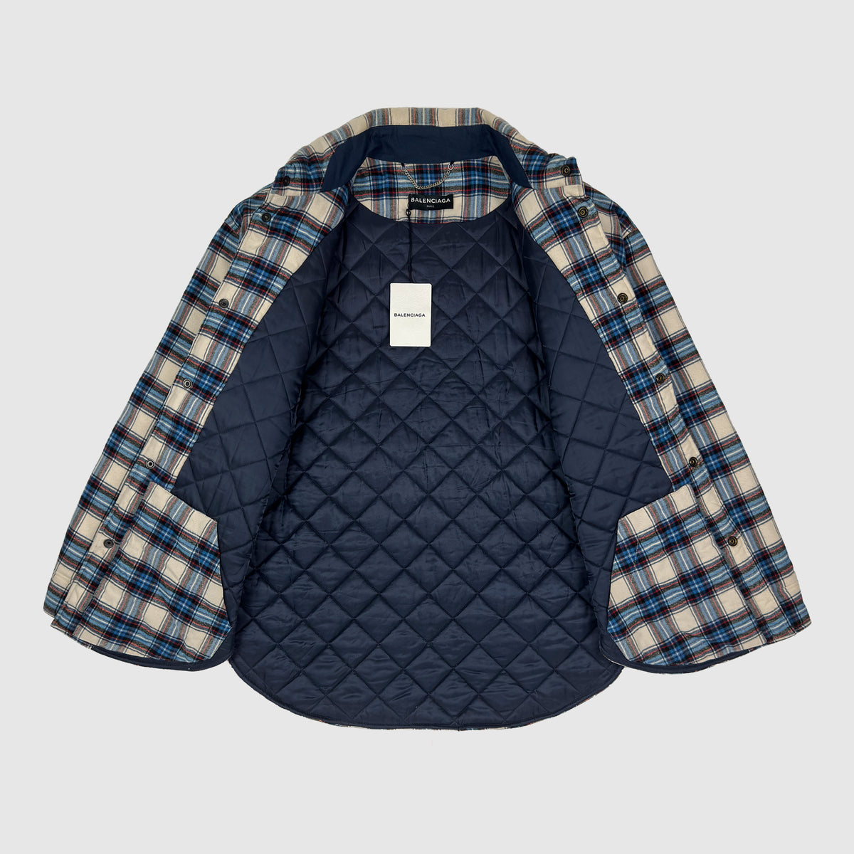 Balenciaga FW17 Padded Oversized Flannel By Demna