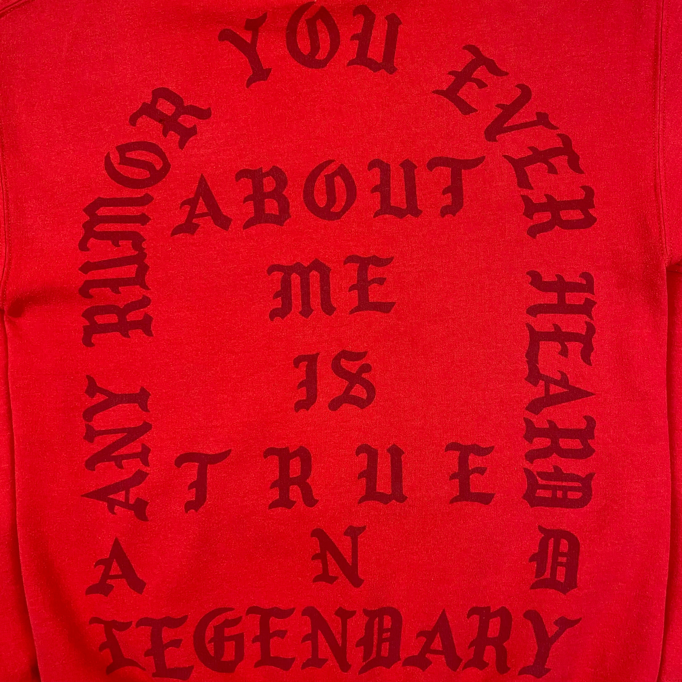 The Life of Pablo 2016 Houston 'No More Parties In LA' Hoodie In Red