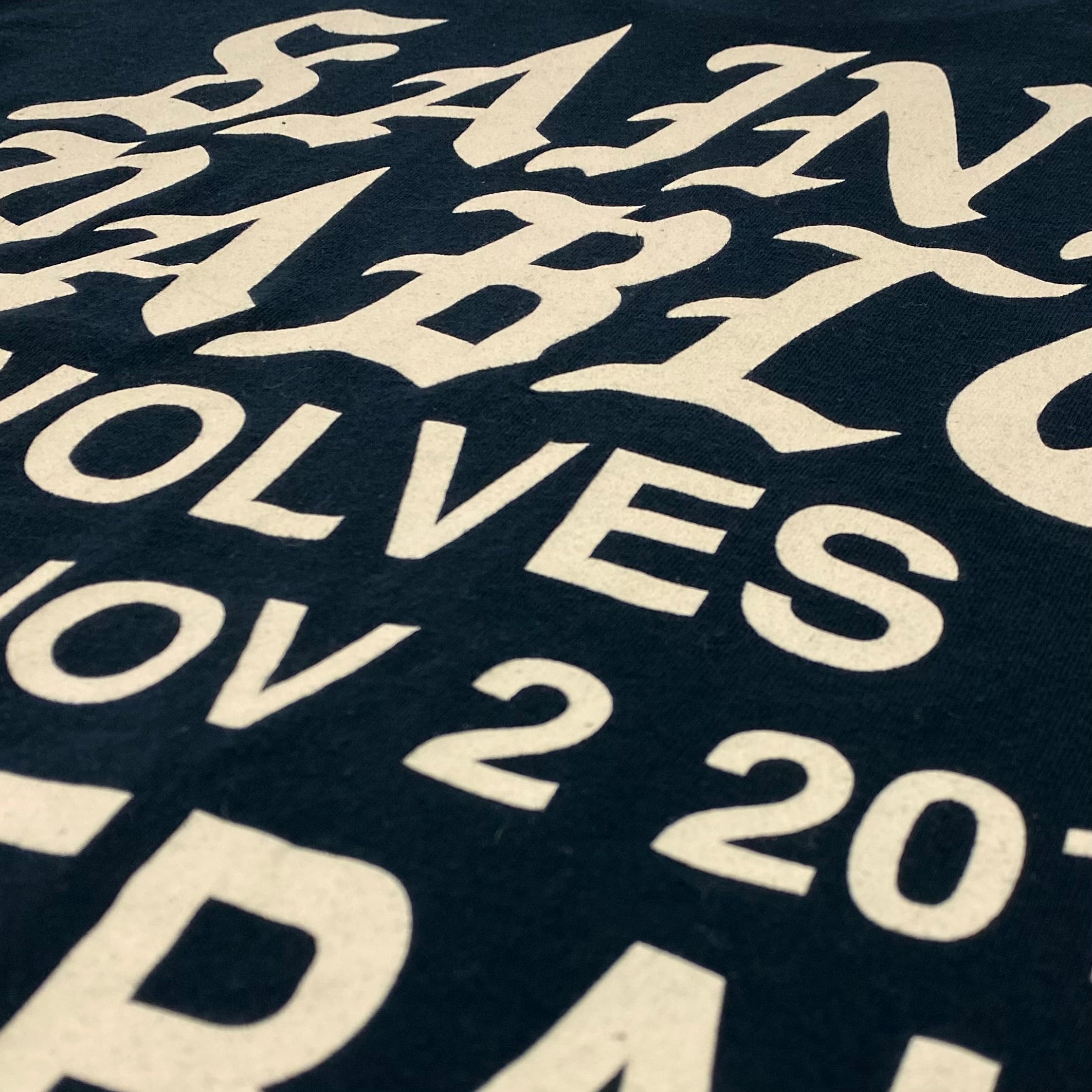 Saint Pablo Tour 2016 Wolves Long Sleeve In Black