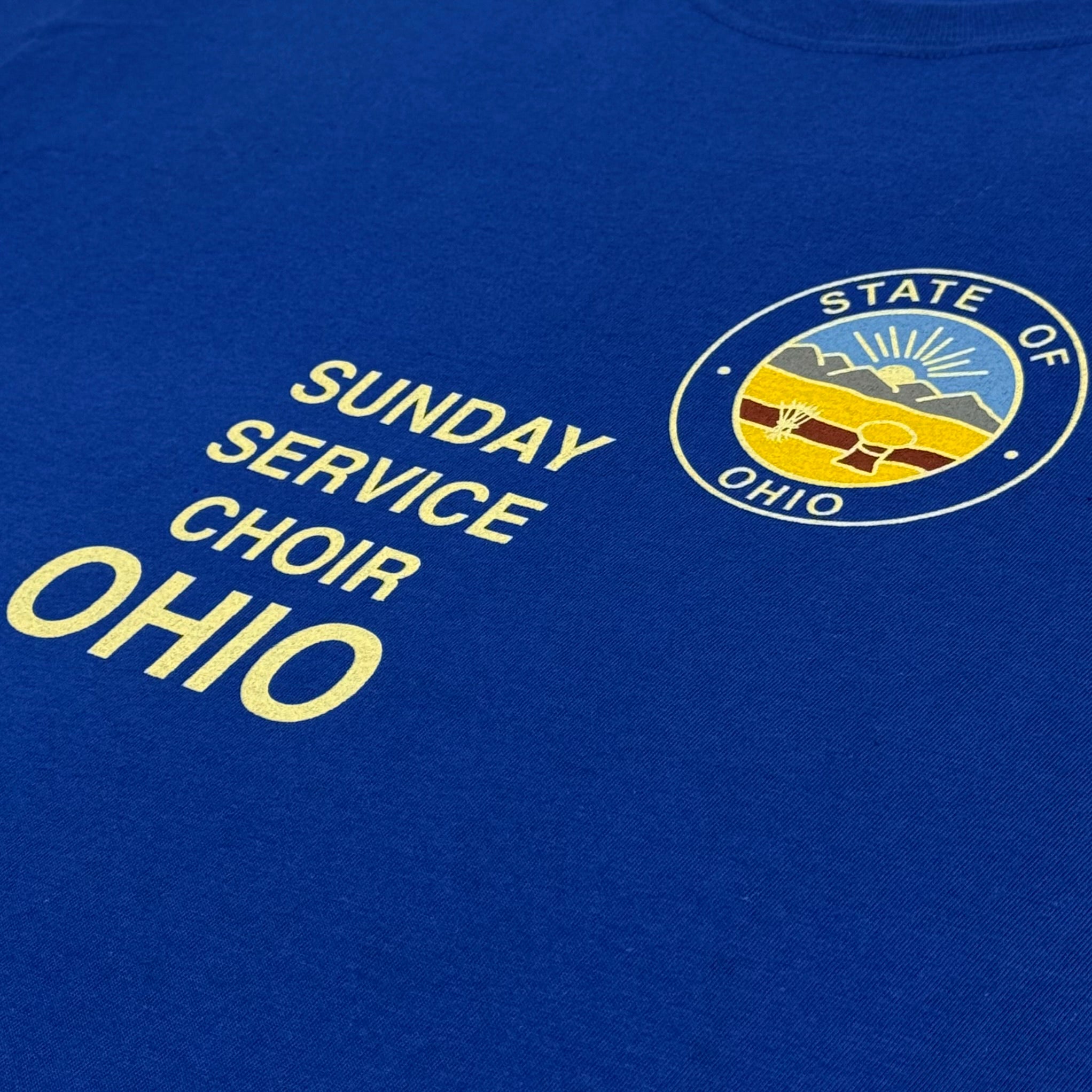 Jesus Is King 2019 Unreleased Sunday Service Ohio Choir Tee In Blue