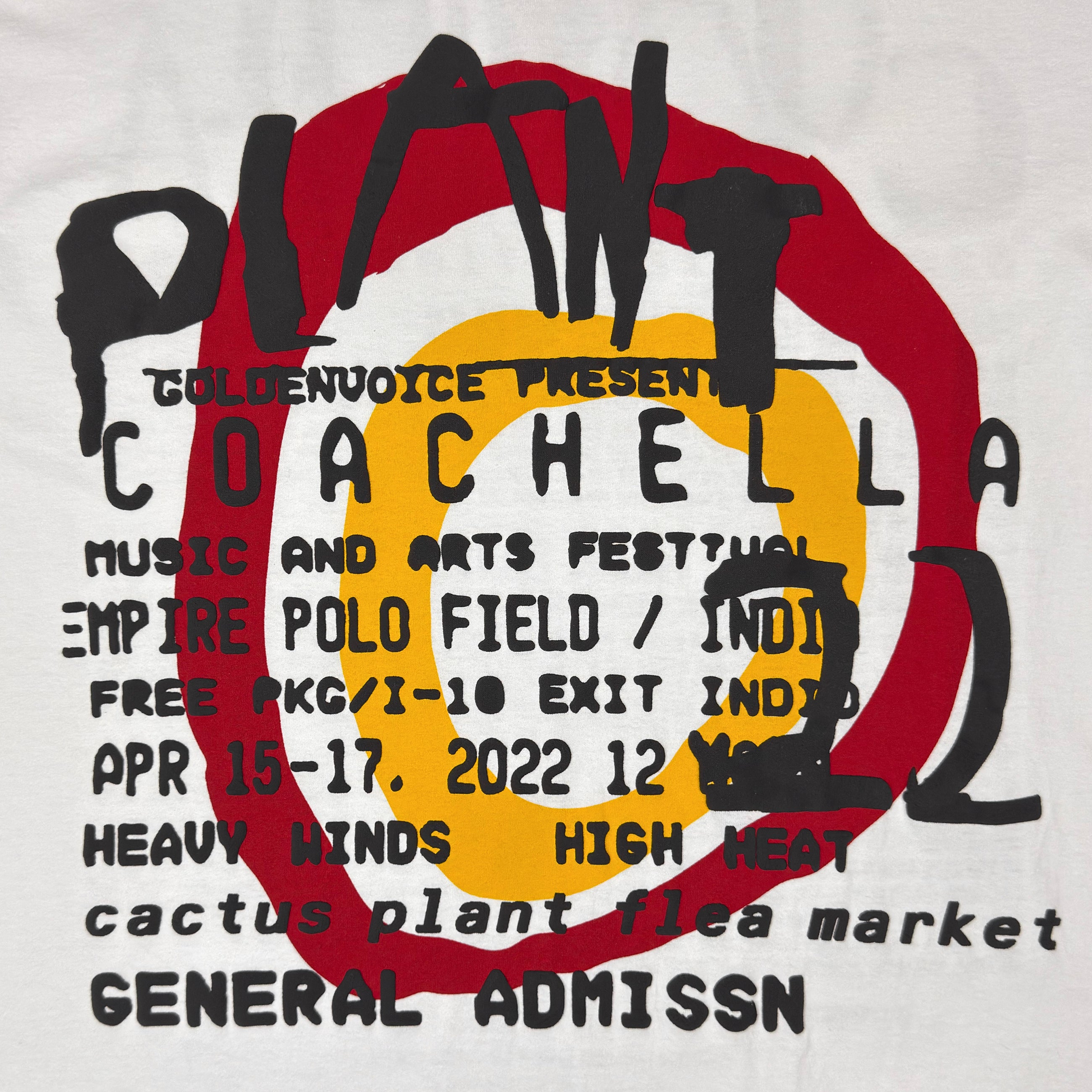Cactus Plant Flea Market 2022 Unreleased 'YE' Coachella Festival Tee