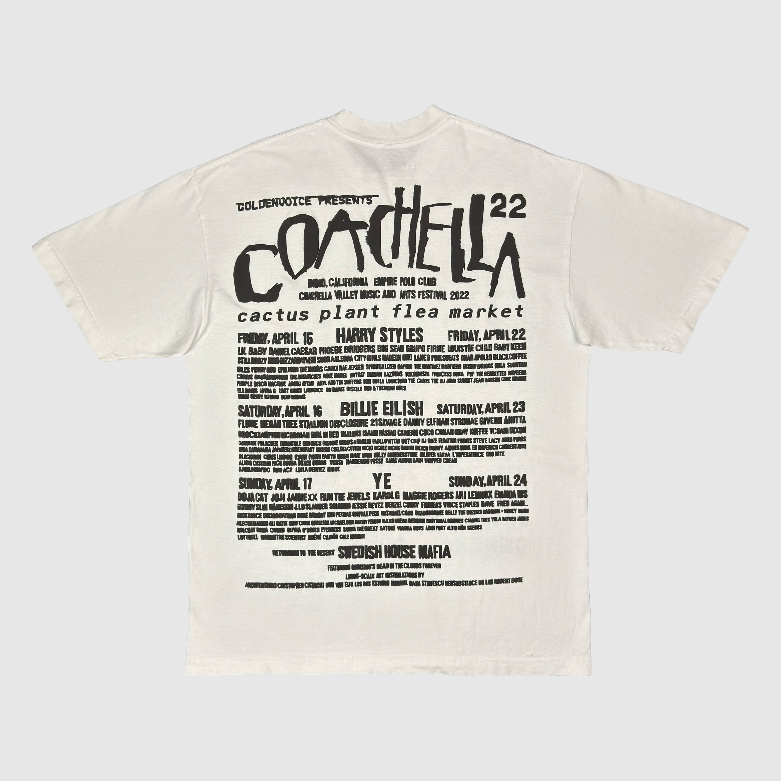 Cactus Plant Flea Market 2022 Unreleased 'YE' Coachella Festival Tee