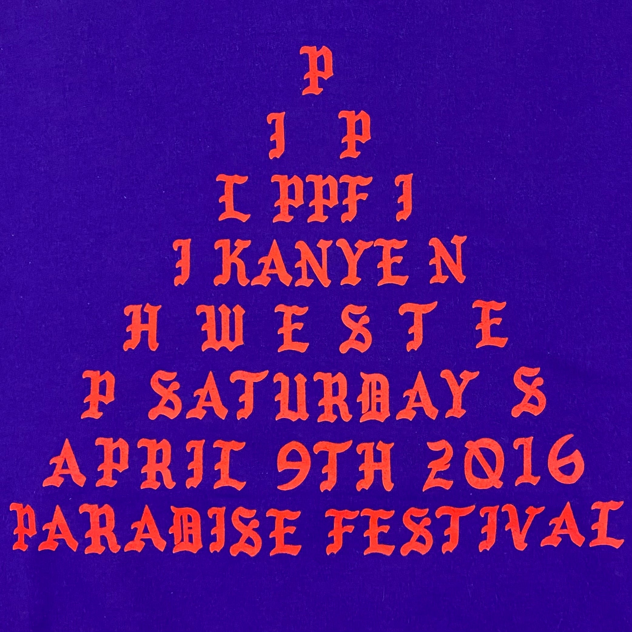 The Life of Pablo 2016 Paradise Fesitval ‘I Feel Like Pablo’ Hoodie