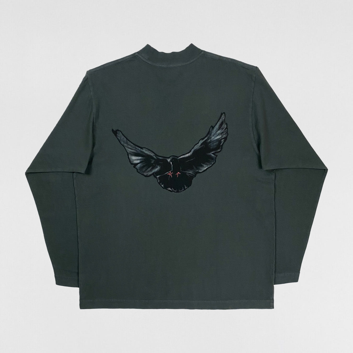 Yeezy Gap Balenciaga 2022 Dove Long Sleeve In Dark Green | Paris Saint