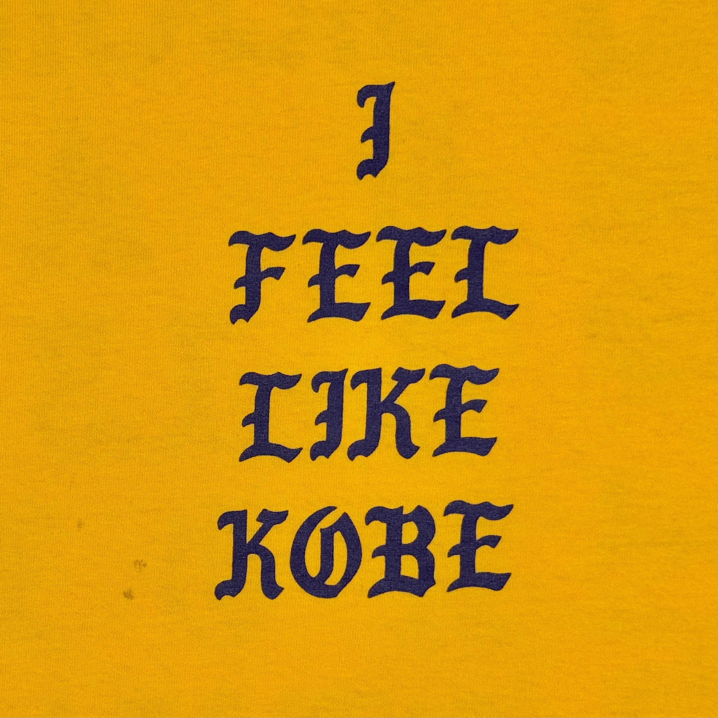 The Life of Pablo 2016 ‘I Feel Like Kobe’ Long Sleeve In Yellow