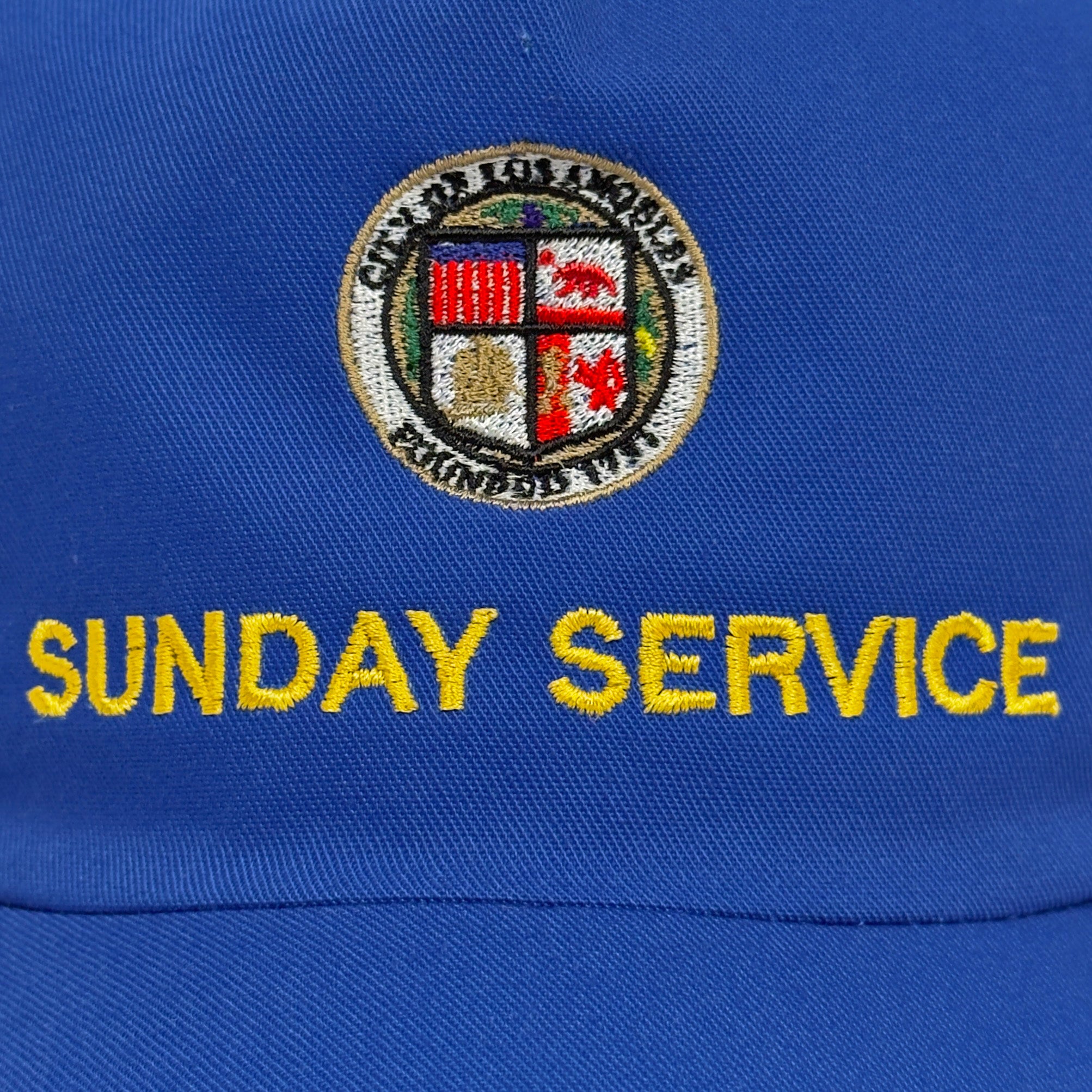 Jesus Is King 2019 Embroidered Sunday Service Hat In Blue
