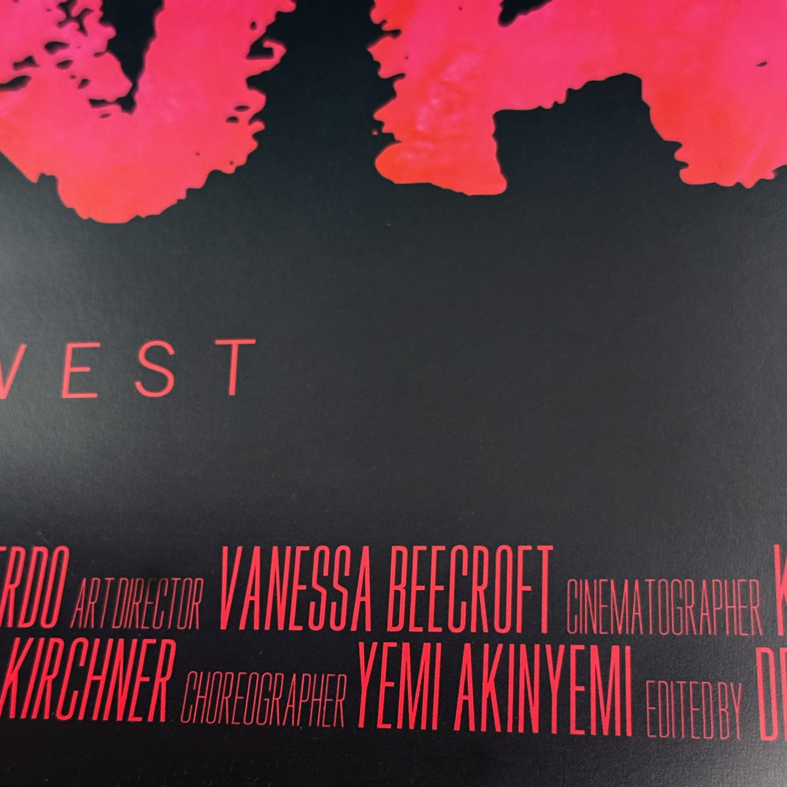 My Beautiful Dark Twisted Fantasy 2010 Runaway Signed Poster