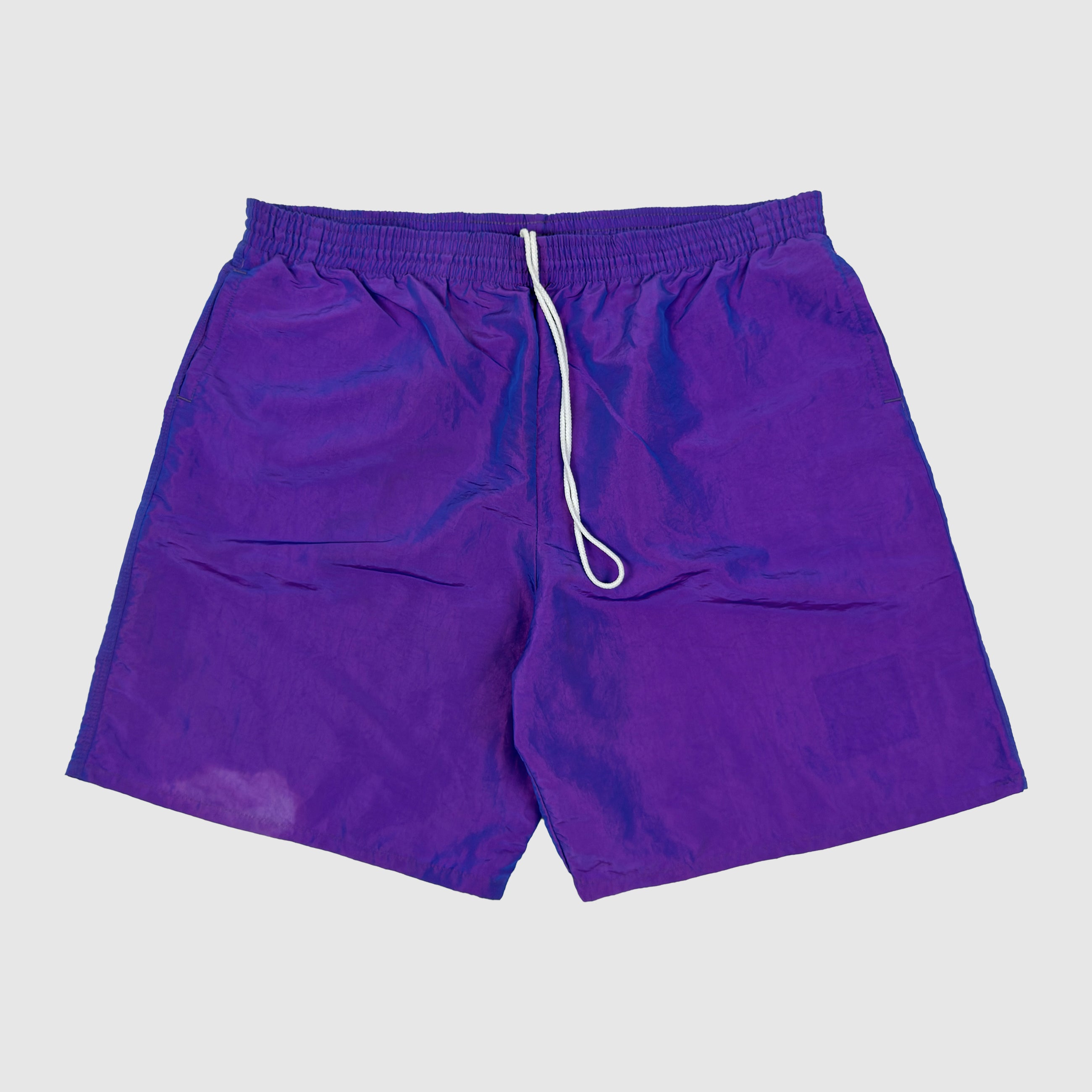 Vintage 1990's Boxy Shorts In Iridescent Purple