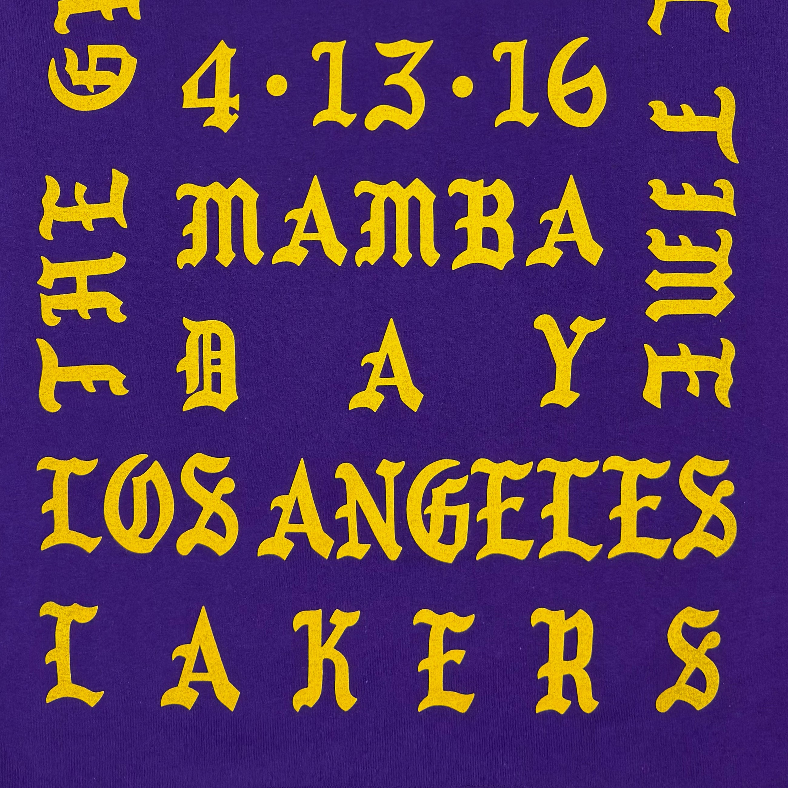 The Life of Pablo 2016 Unreleased ‘I Feel Like Kobe’ Long Sleeve In Purple