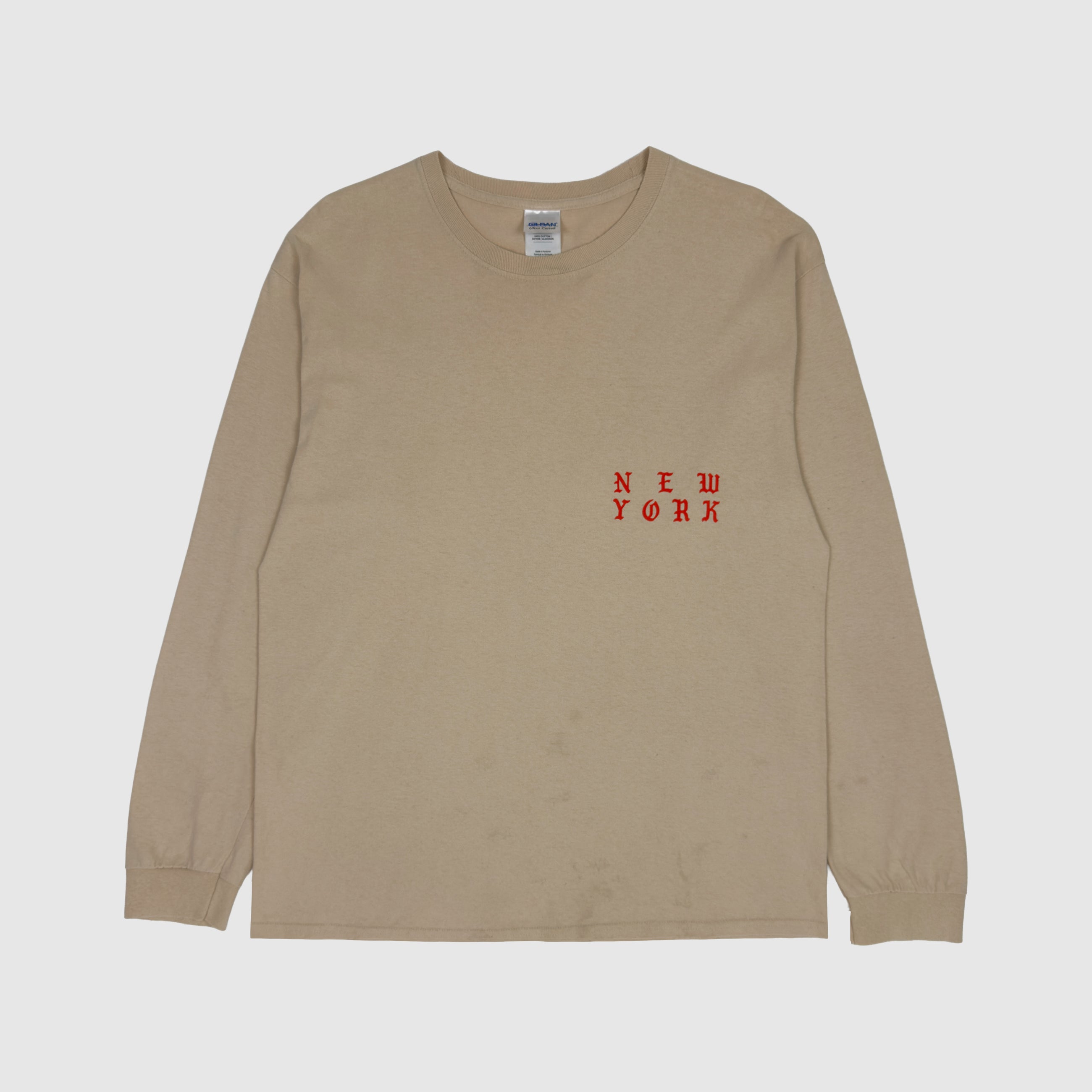 The Life of Pablo 2016 New York 'Wolves' Long Sleeve In Sand