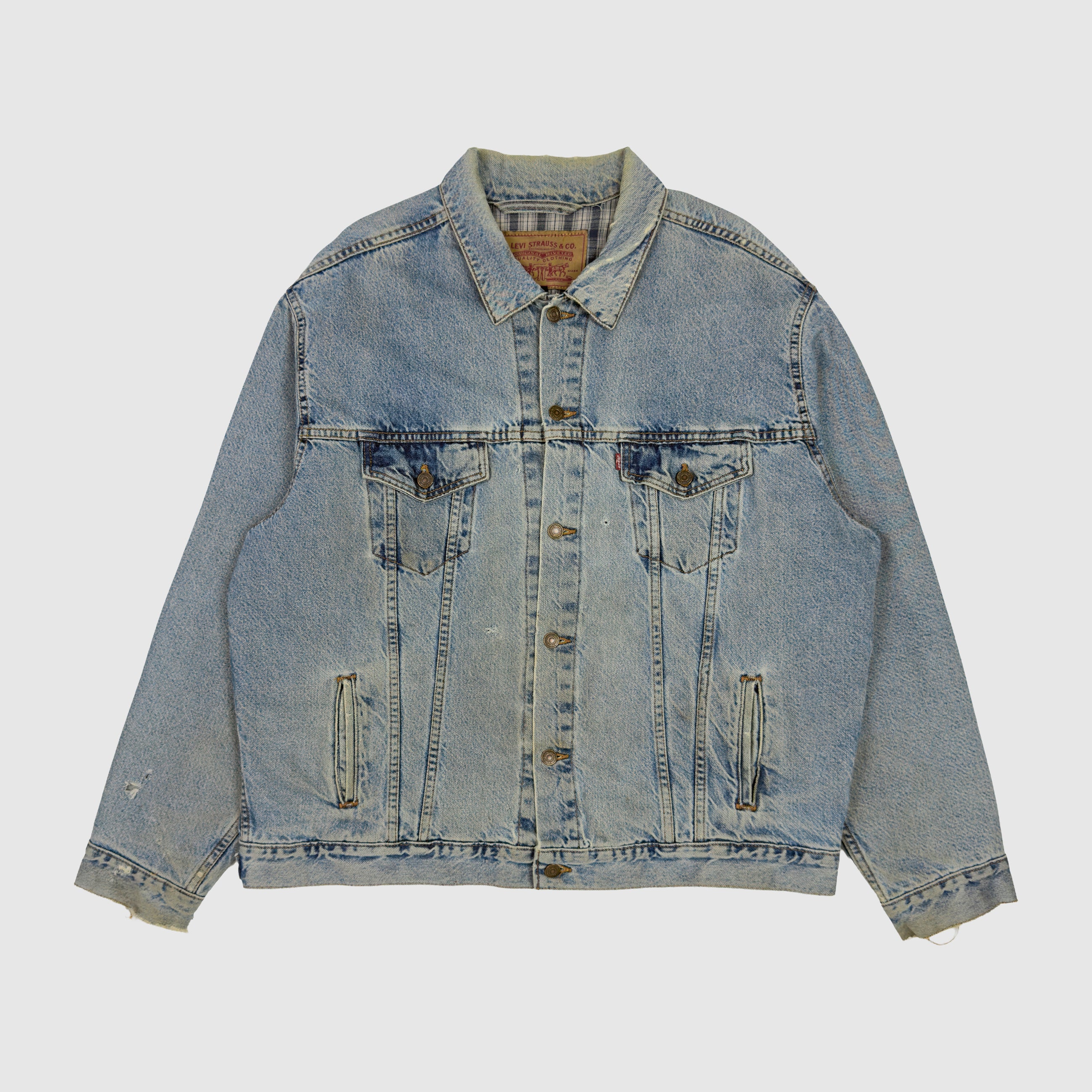 The Life of Pablo 2016 Vintage Levi's Denim Flannel Lined Pablo Jacket