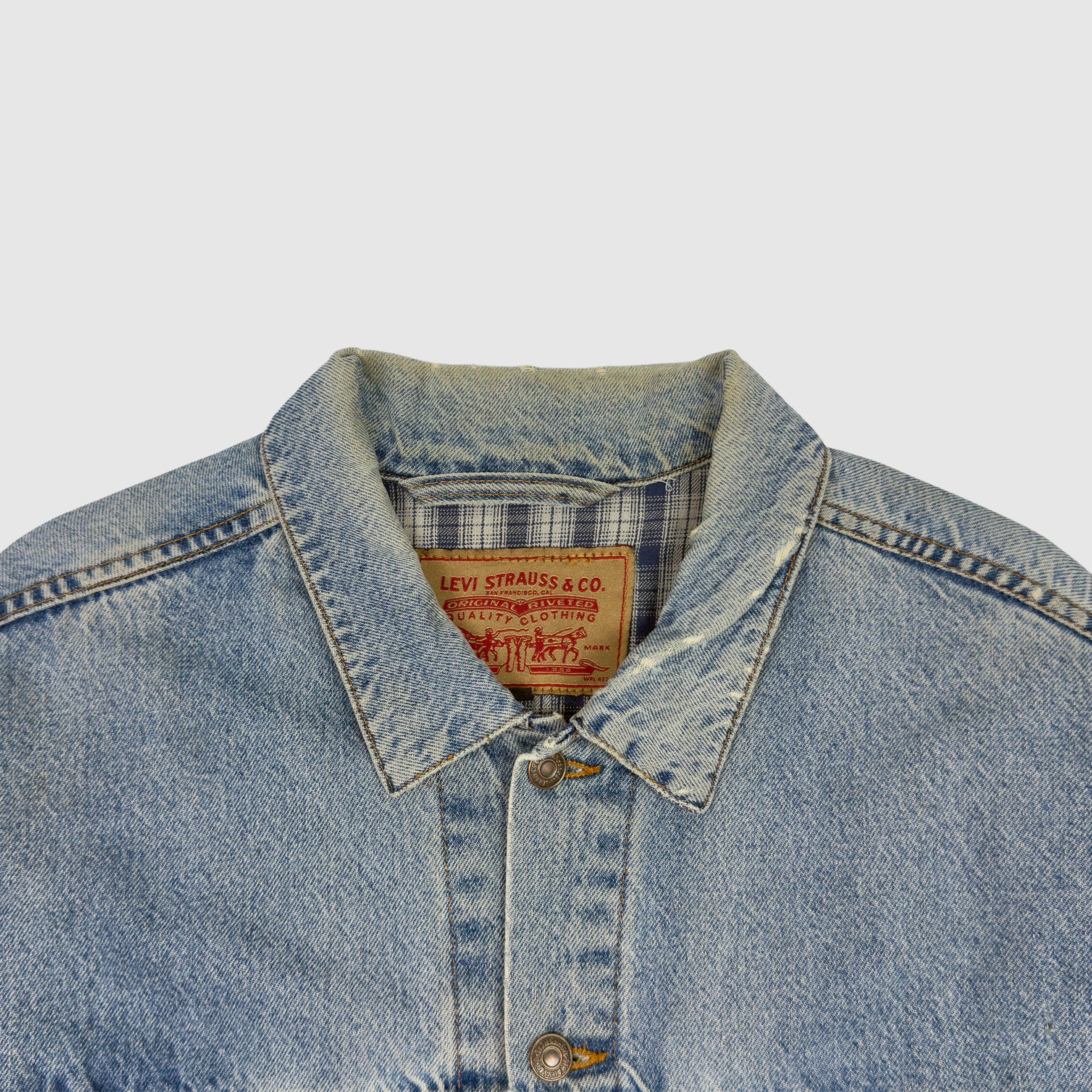 The Life of Pablo 2016 Vintage Levi's Denim Flannel Lined Pablo Jacket