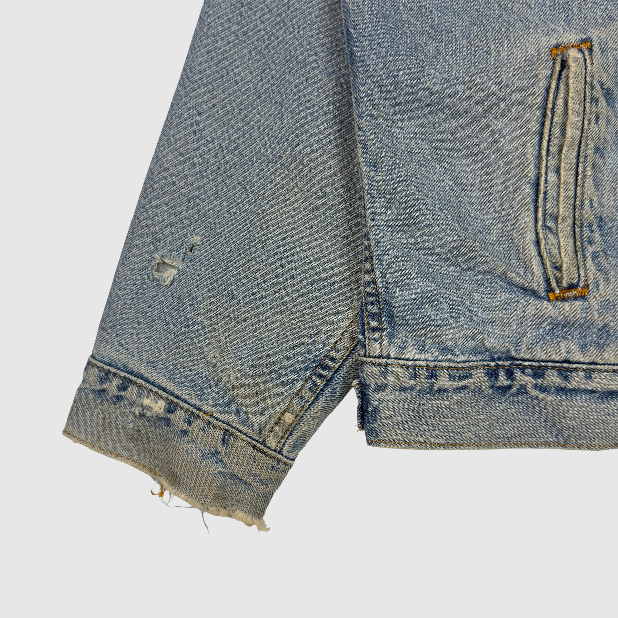 The Life of Pablo 2016 Vintage Levi's Denim Flannel Lined Pablo Jacket