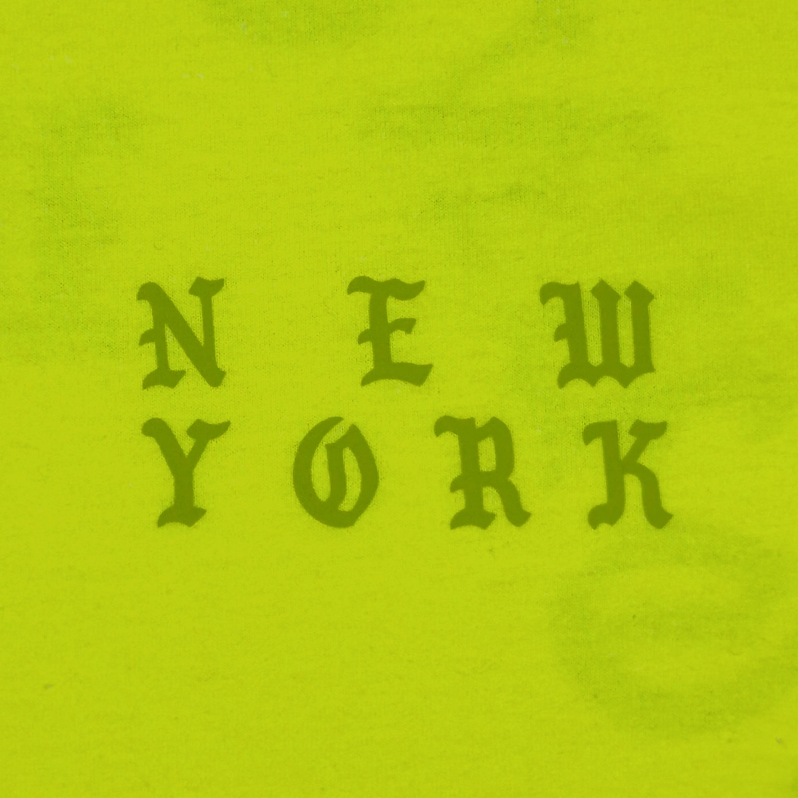 The Life of Pablo 2016 New York ‘Waves’ Tee In Frozen Yellow