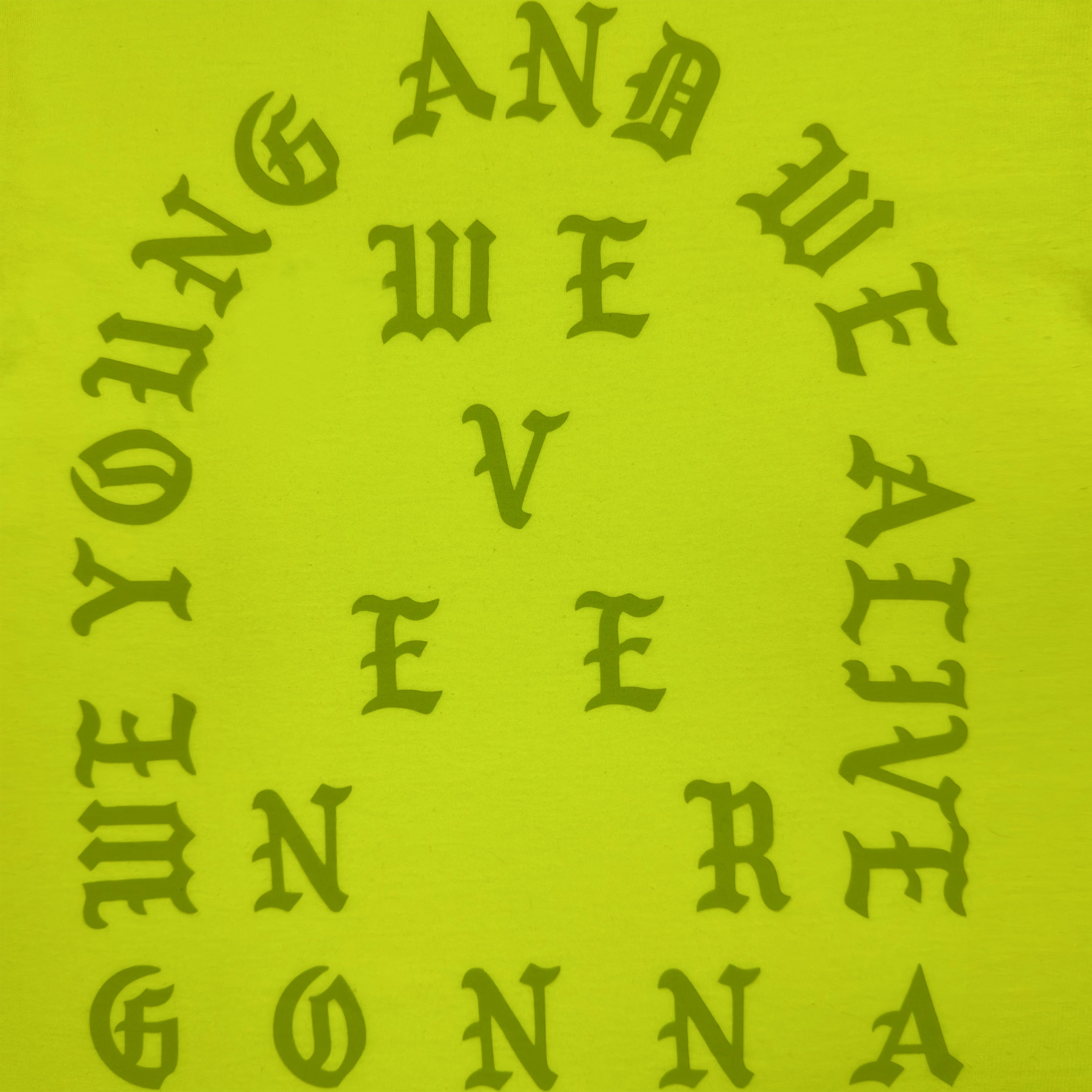 The Life of Pablo 2016 New York ‘Waves’ Tee In Frozen Yellow