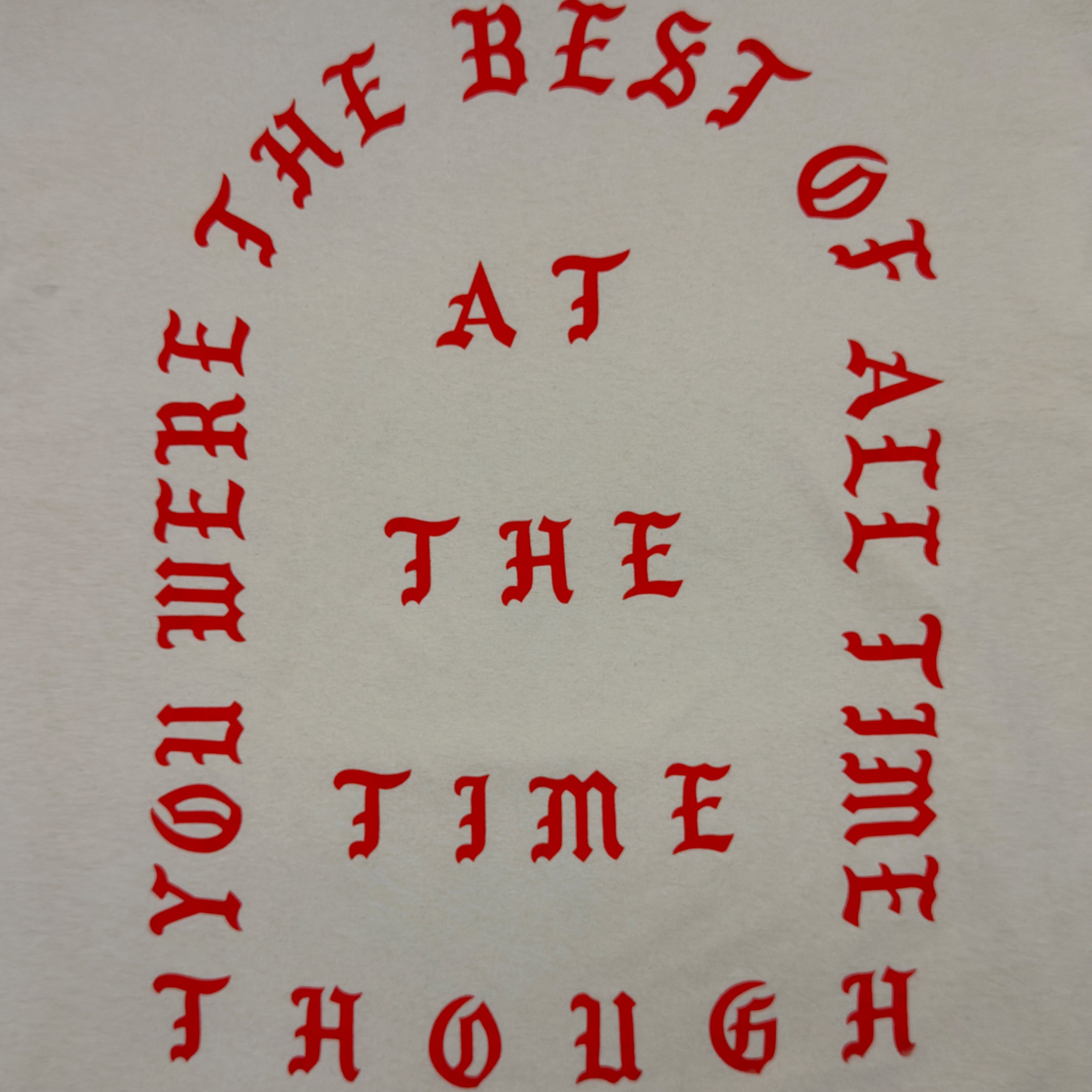 The Life of Pablo 2016 New York '30 Hours' Long Sleeve In Sand