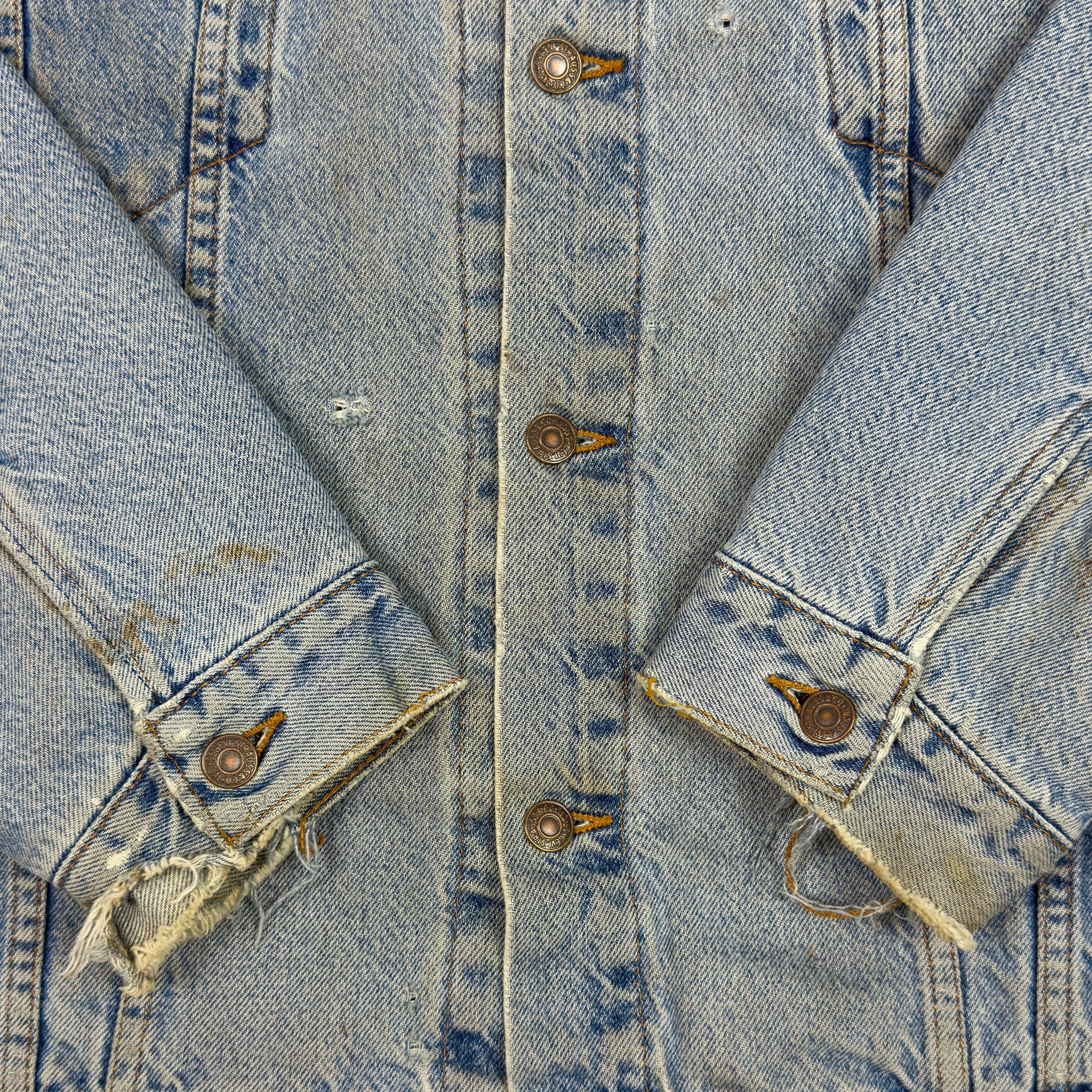 The Life of Pablo 2016 Vintage Levi's Denim Flannel Lined Pablo Jacket