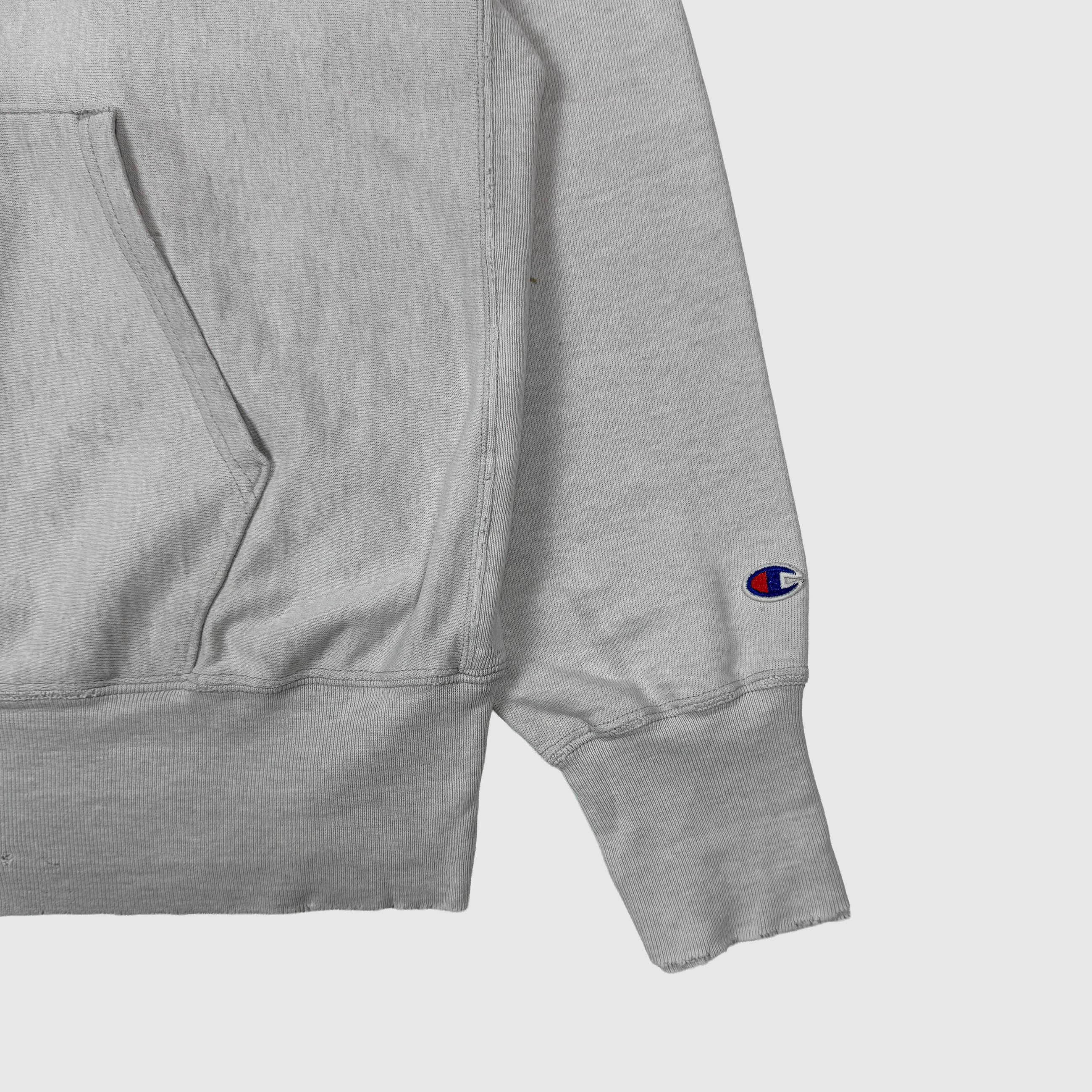 Vintage Champions Reverse Weave Hoodie In Heather Grey