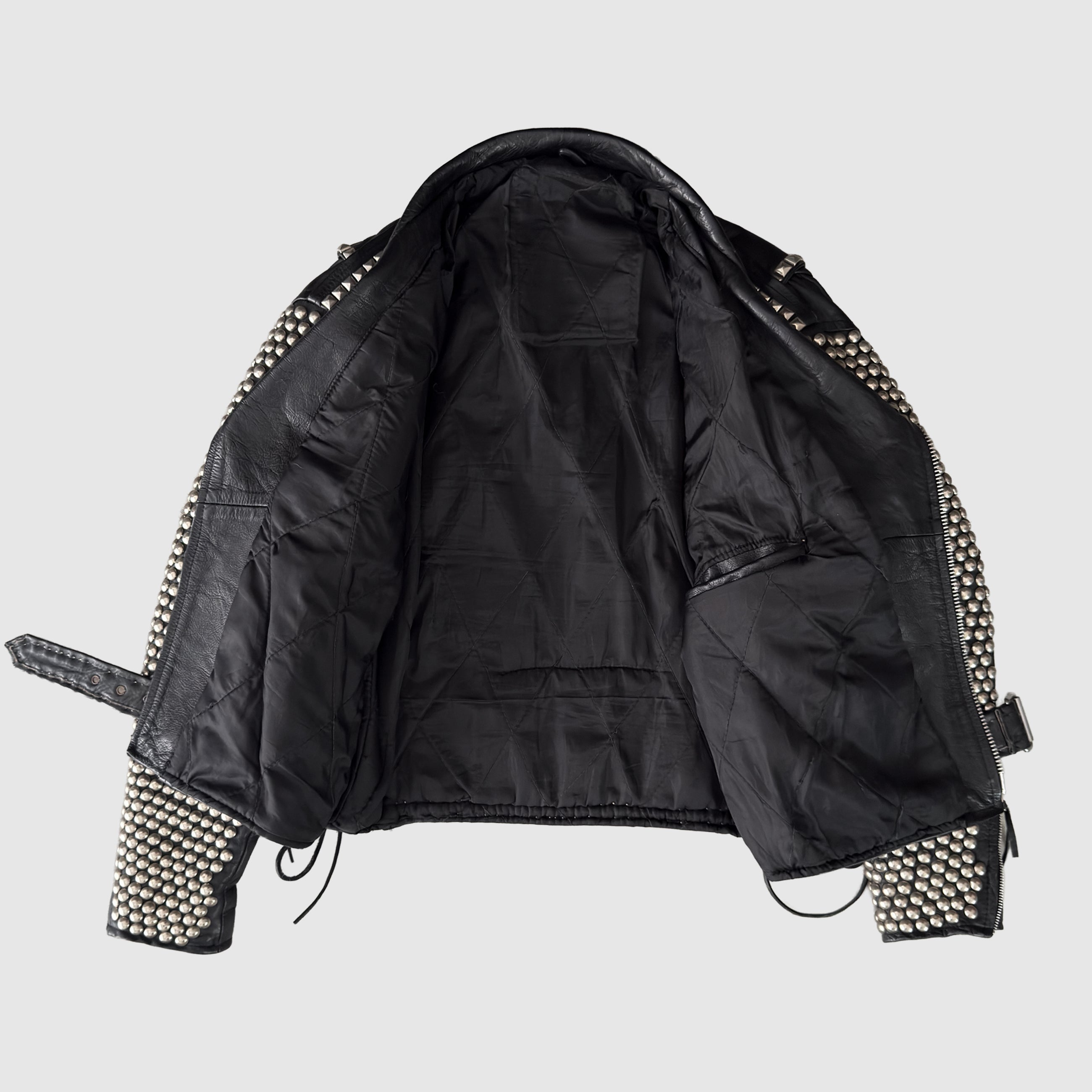Vintage 1995 Hand Studded Leather Jacket (Yeezus Era)