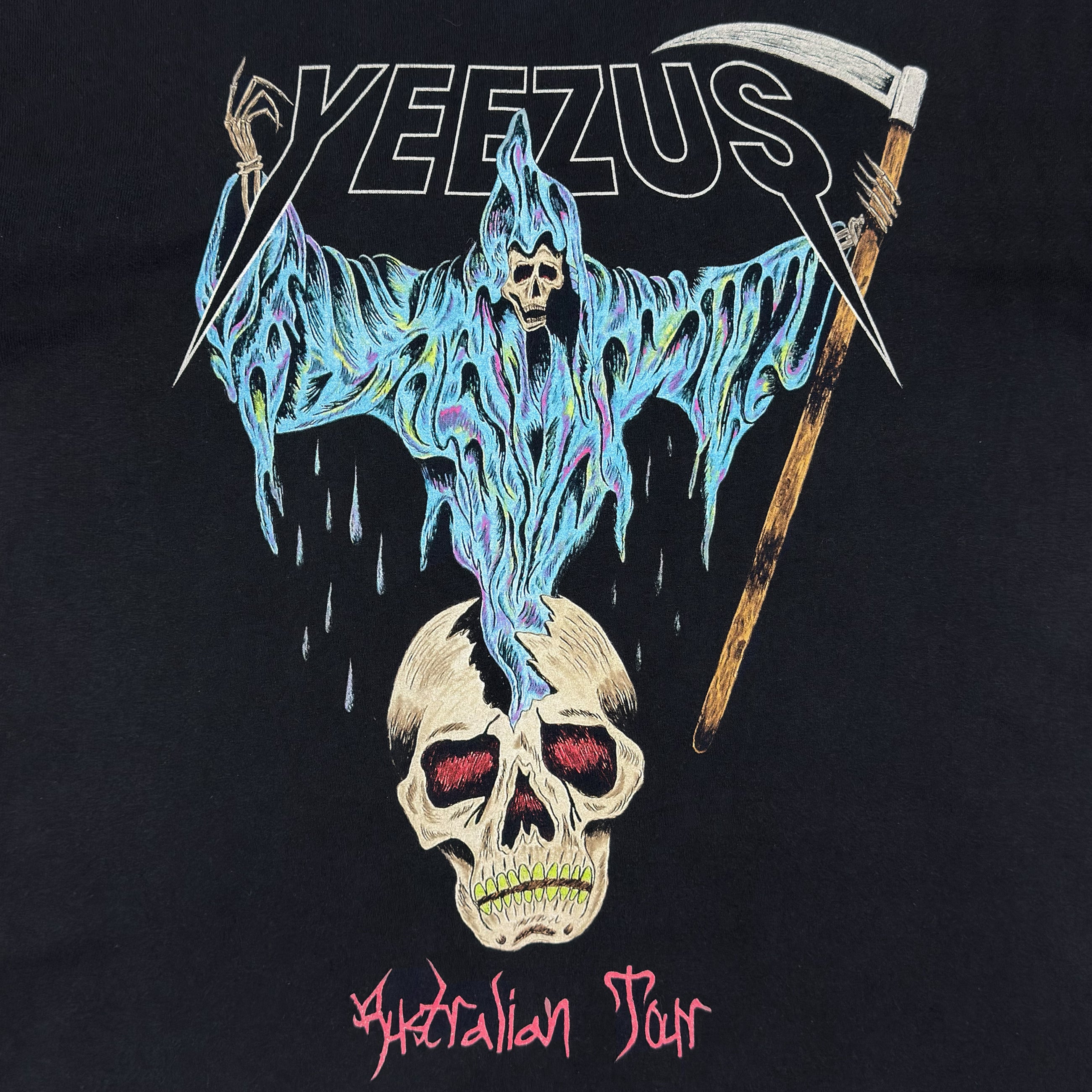 Yeezus Australian Tour 2014 Flying Reaper Tee By Wes Lang