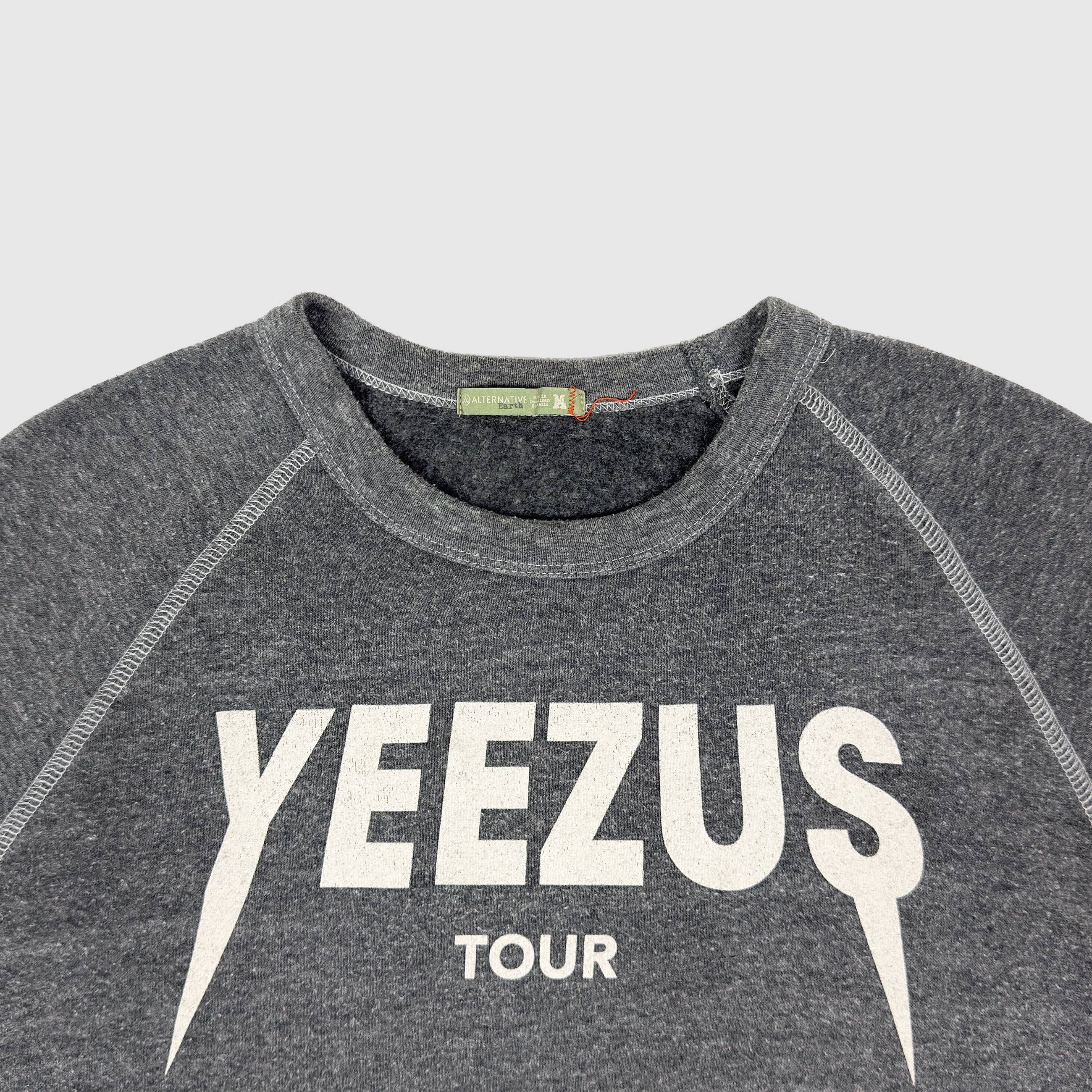 Yeezus Tour 2013 OG Raglan Crewneck By Virgil Abloh