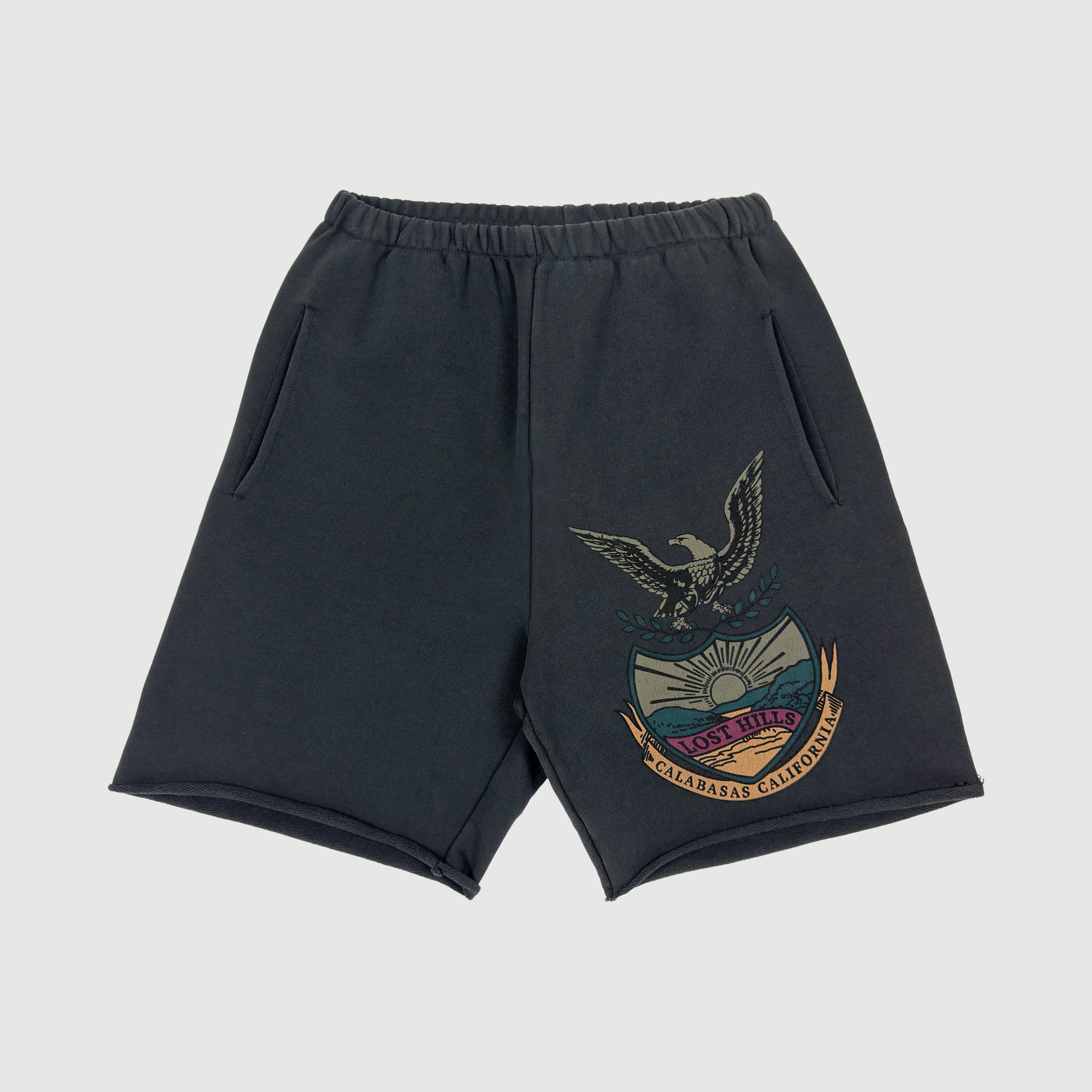 Yeezy 2017 Calabasas Crest Fleece Shorts In Akon