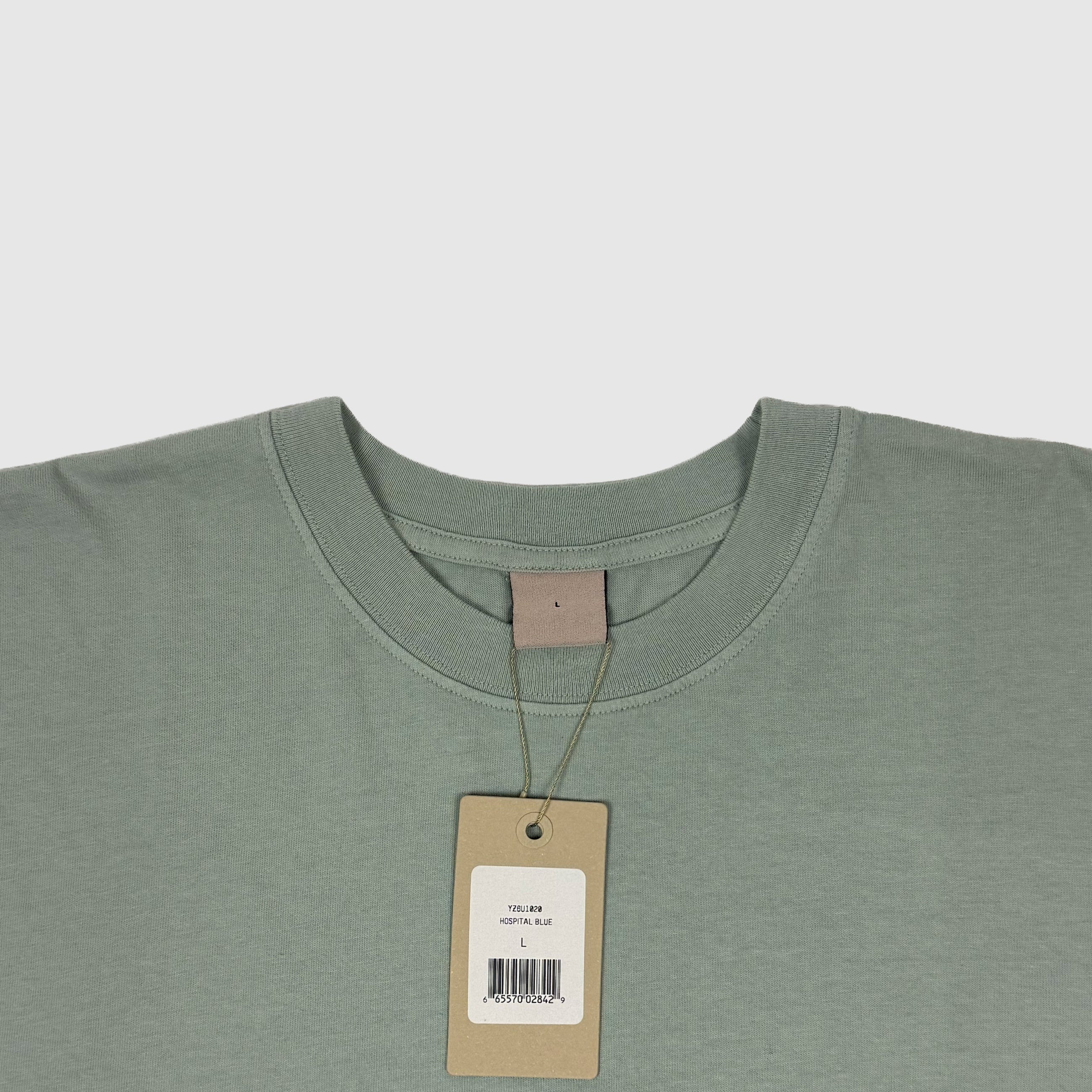 Yeezy 2017 Calabasas Crest Tee In Hospital Blue