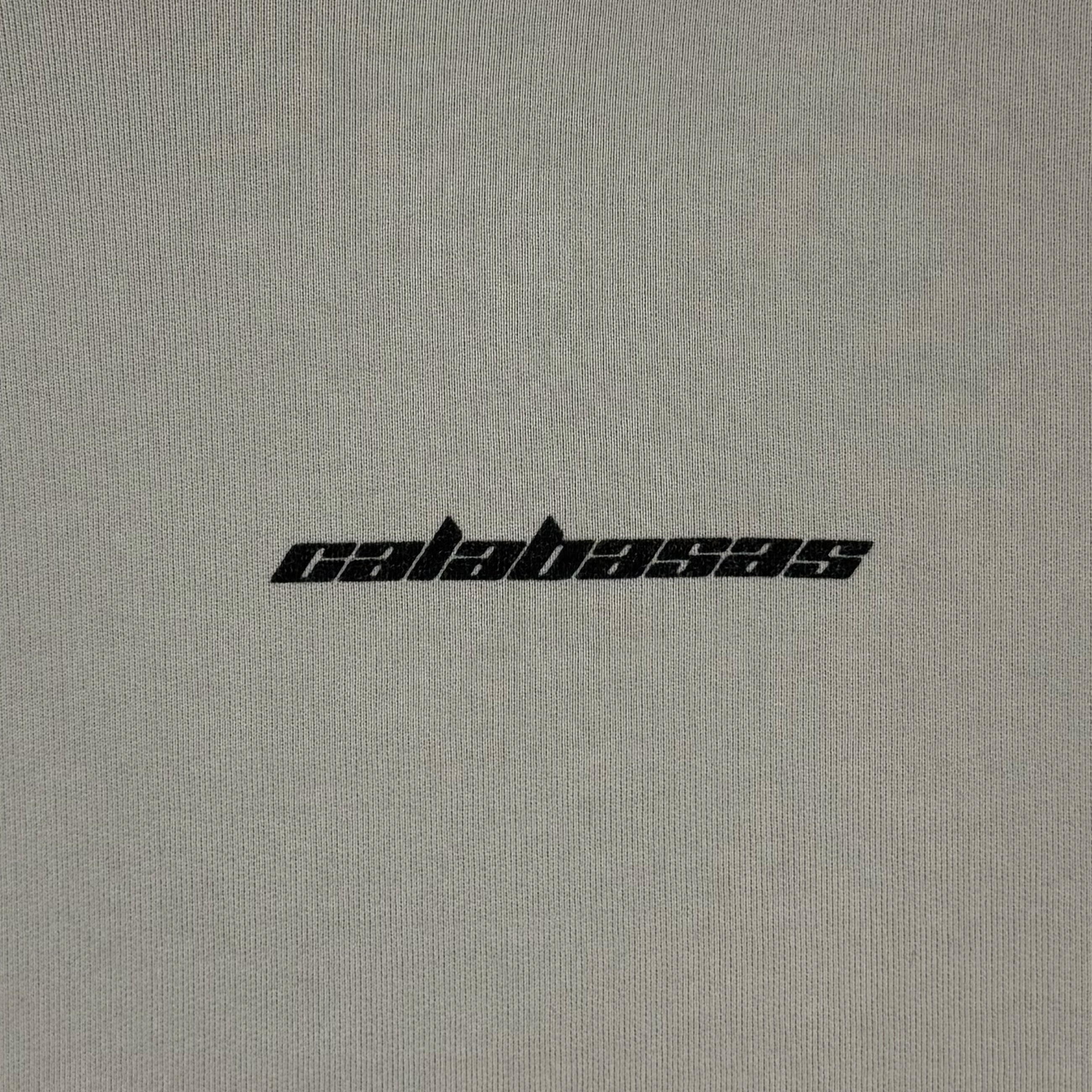 Yeezy 2017 Calabasas Eagle Crest Hoodie In Mist