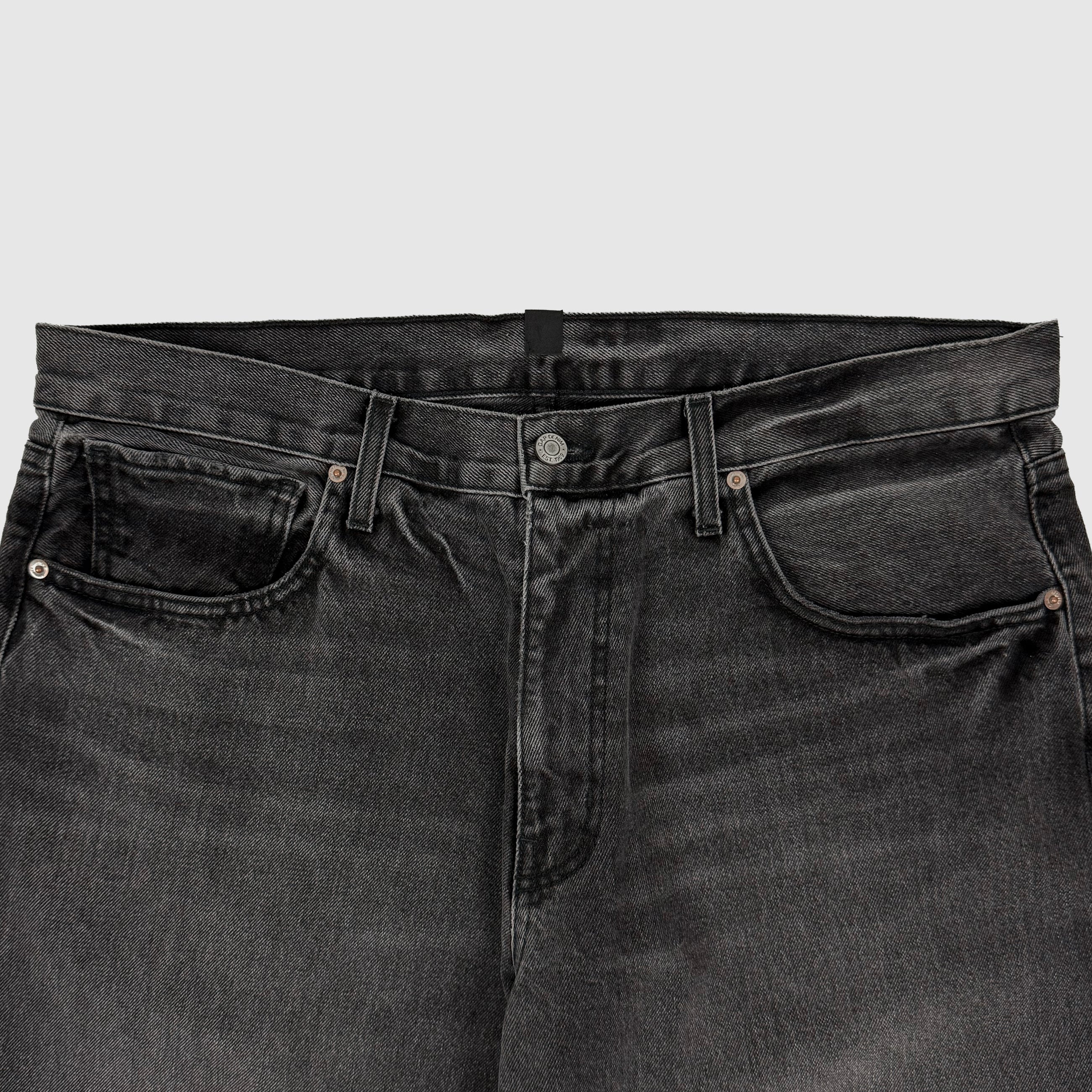 Yeezy Gap Balenciaga 2022 Washed Denim Pants In Grey