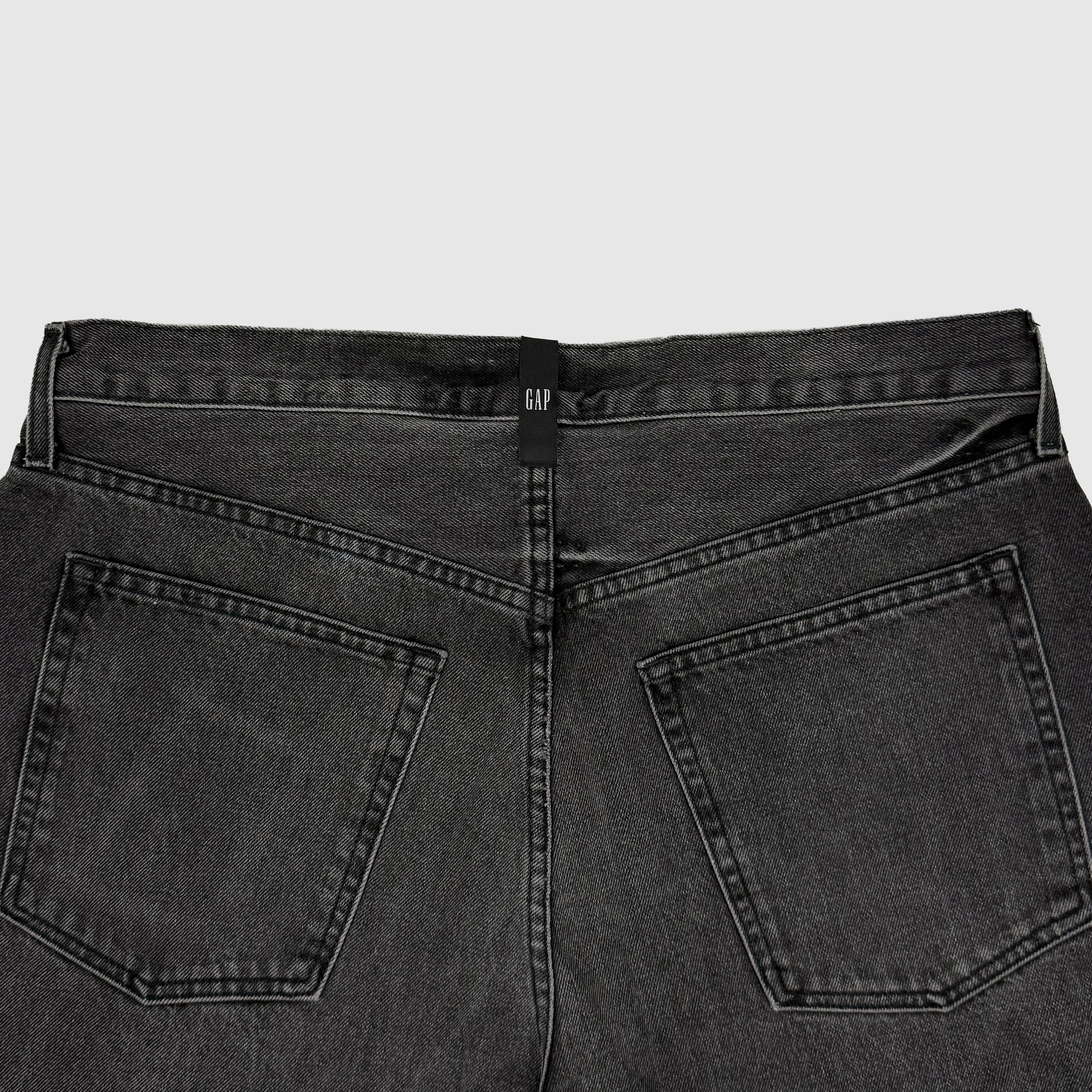 Yeezy Gap Balenciaga 2022 Washed Denim Pants In Grey