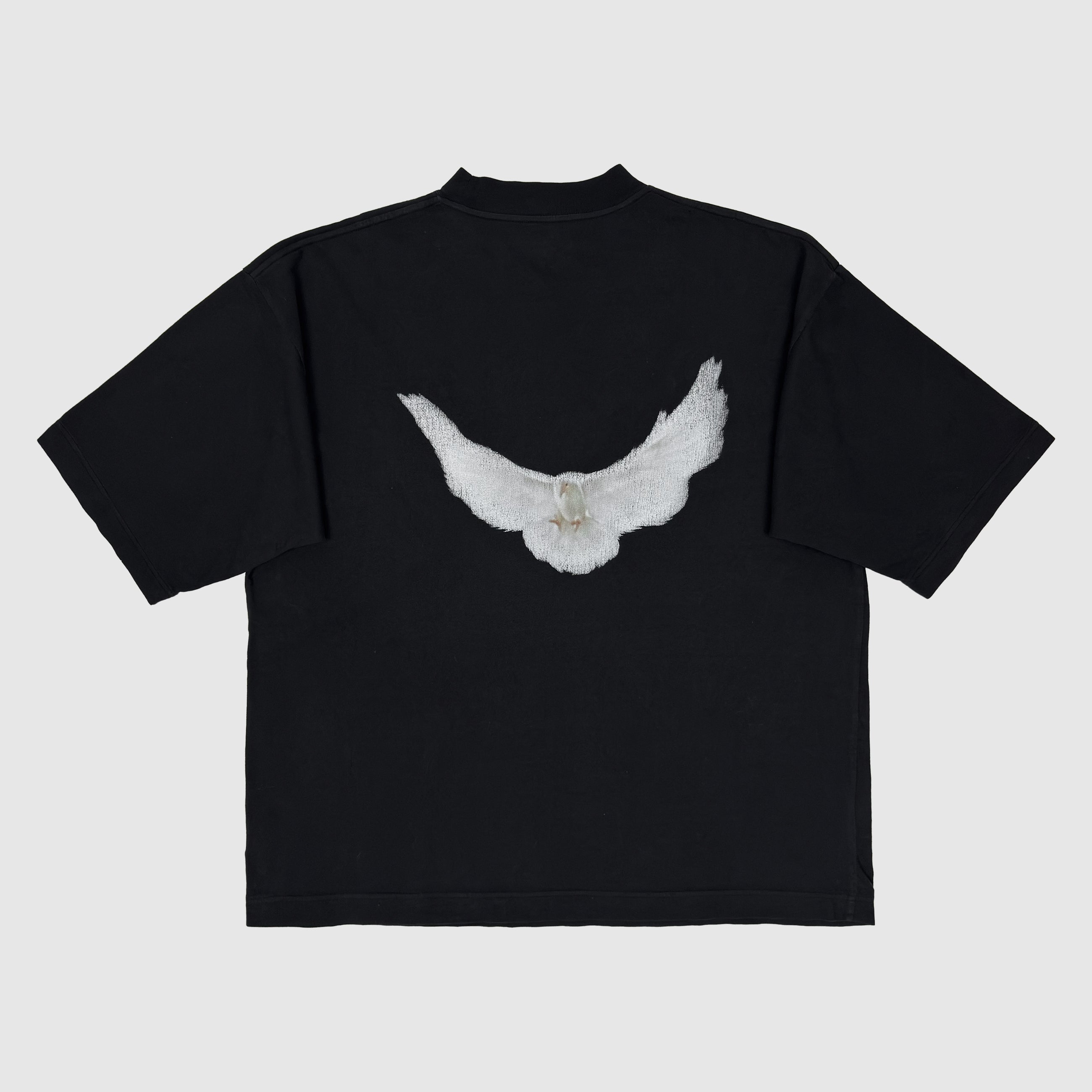 Yeezy Gap Balenciaga 2022 Quarter Sleeve Dove Tee In Black