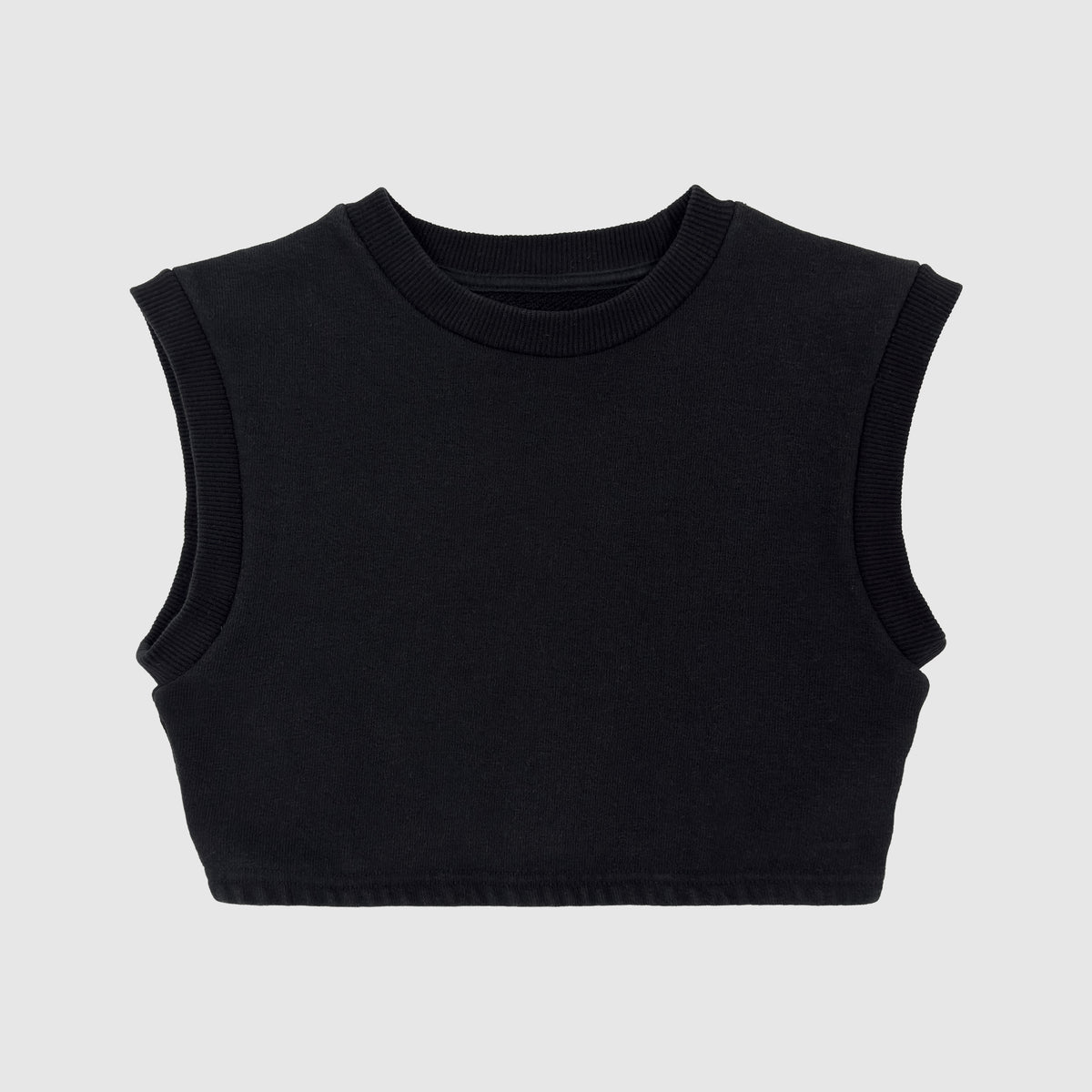 Yeezy Season 1 Ribbed Crop Top In Black
