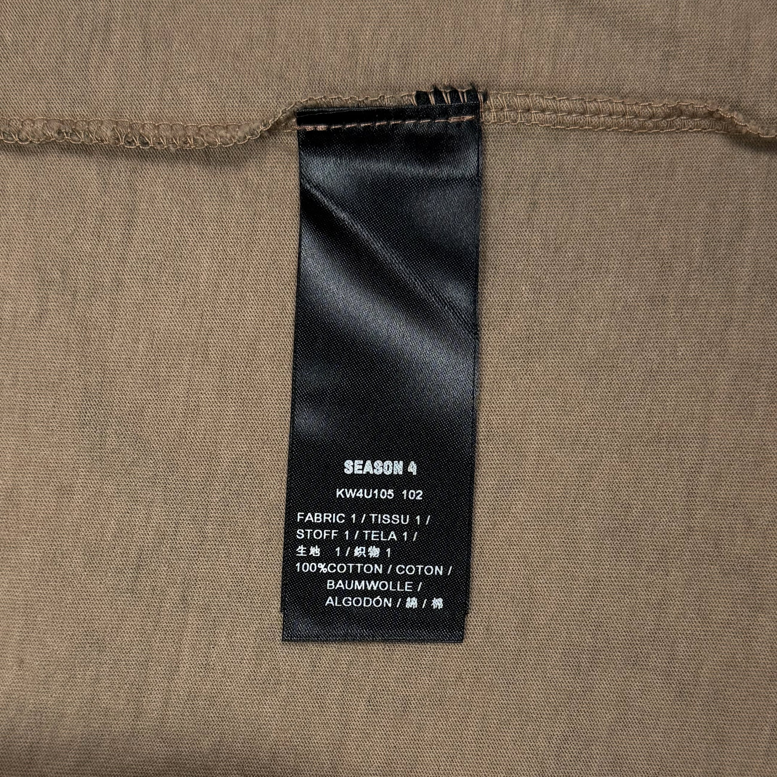 Yeezy Season 4 Boxy Tee In Dark Brown Realtree