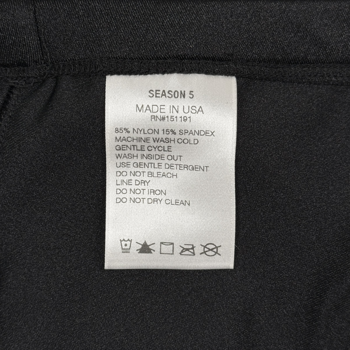 Yeezy Season 5 Calabasas Biker Shorts In Ink