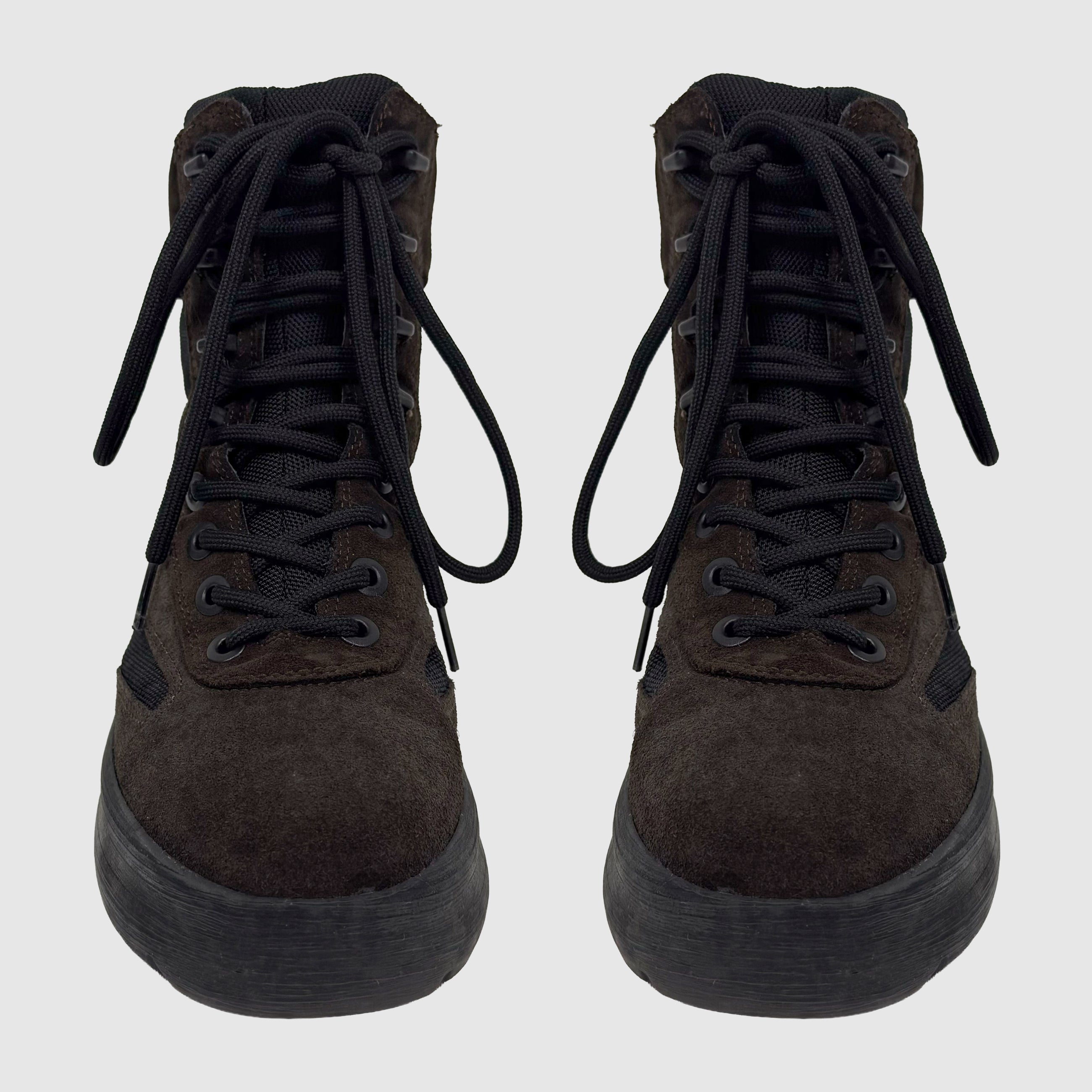 YZY SZN 5 Canvas Military Boots In Onyx