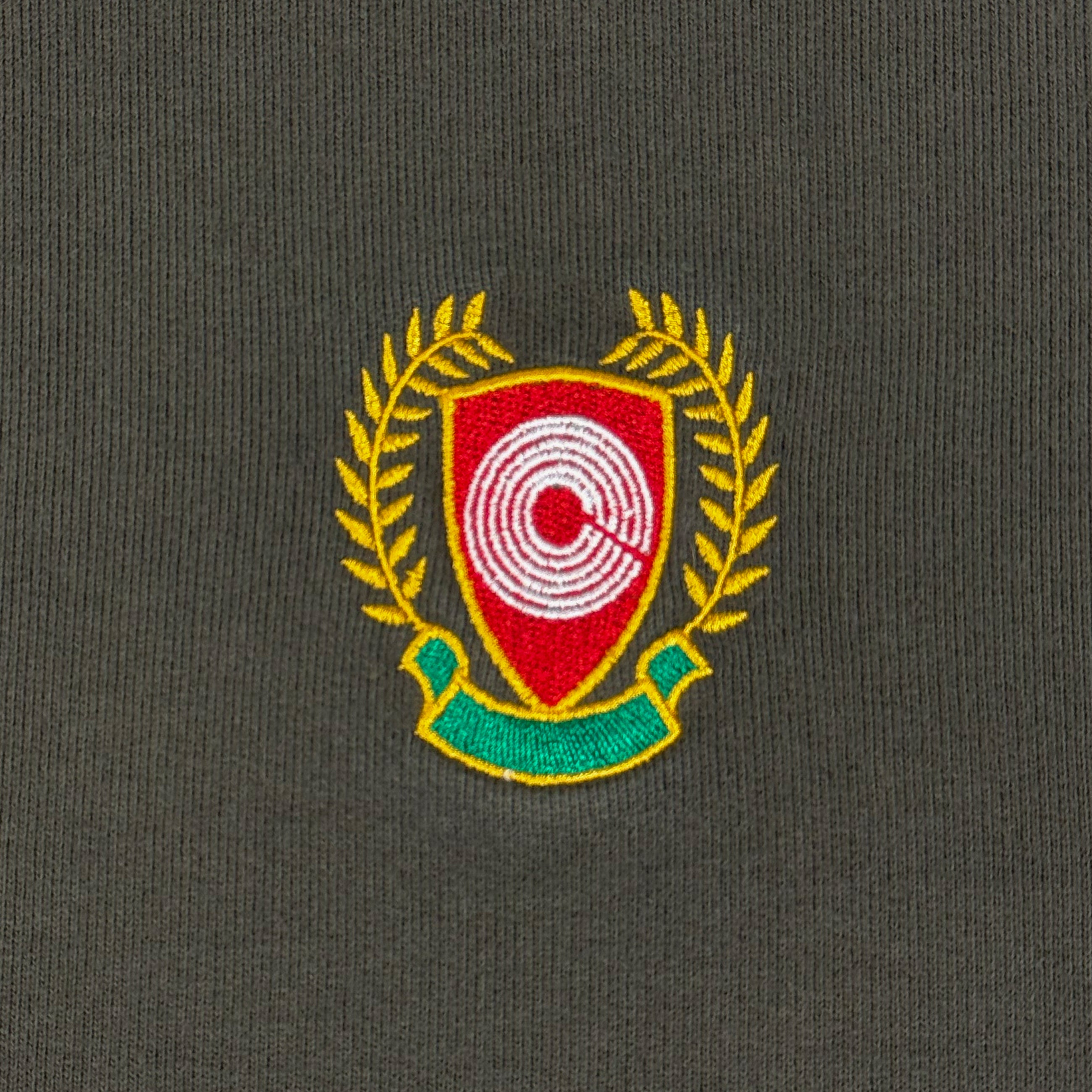 Yeezy Season 5 Calabasas Crest Sample Crewneck In Olive/Grey