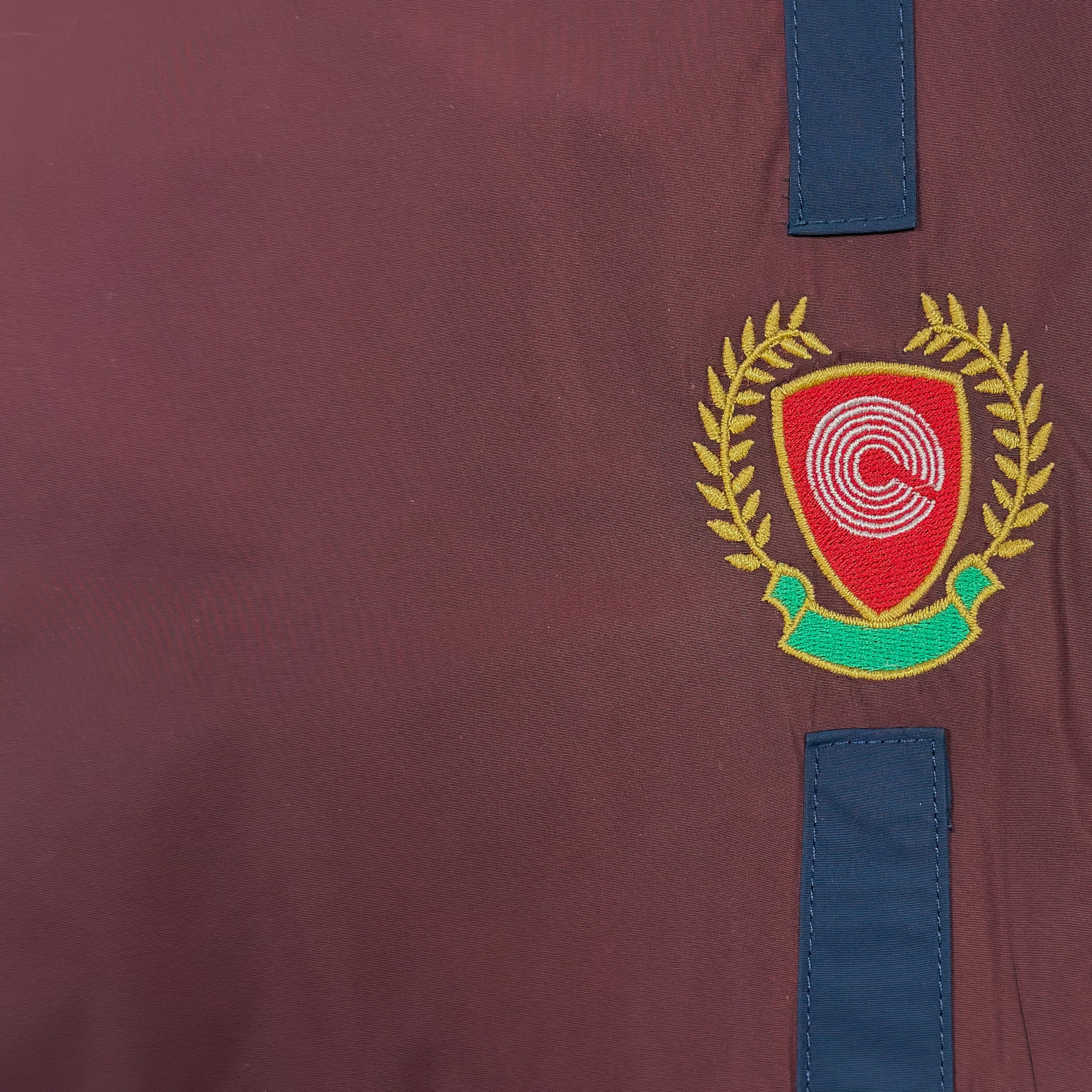 Yeezy Season 5 Crest Track Pants In Oxblood