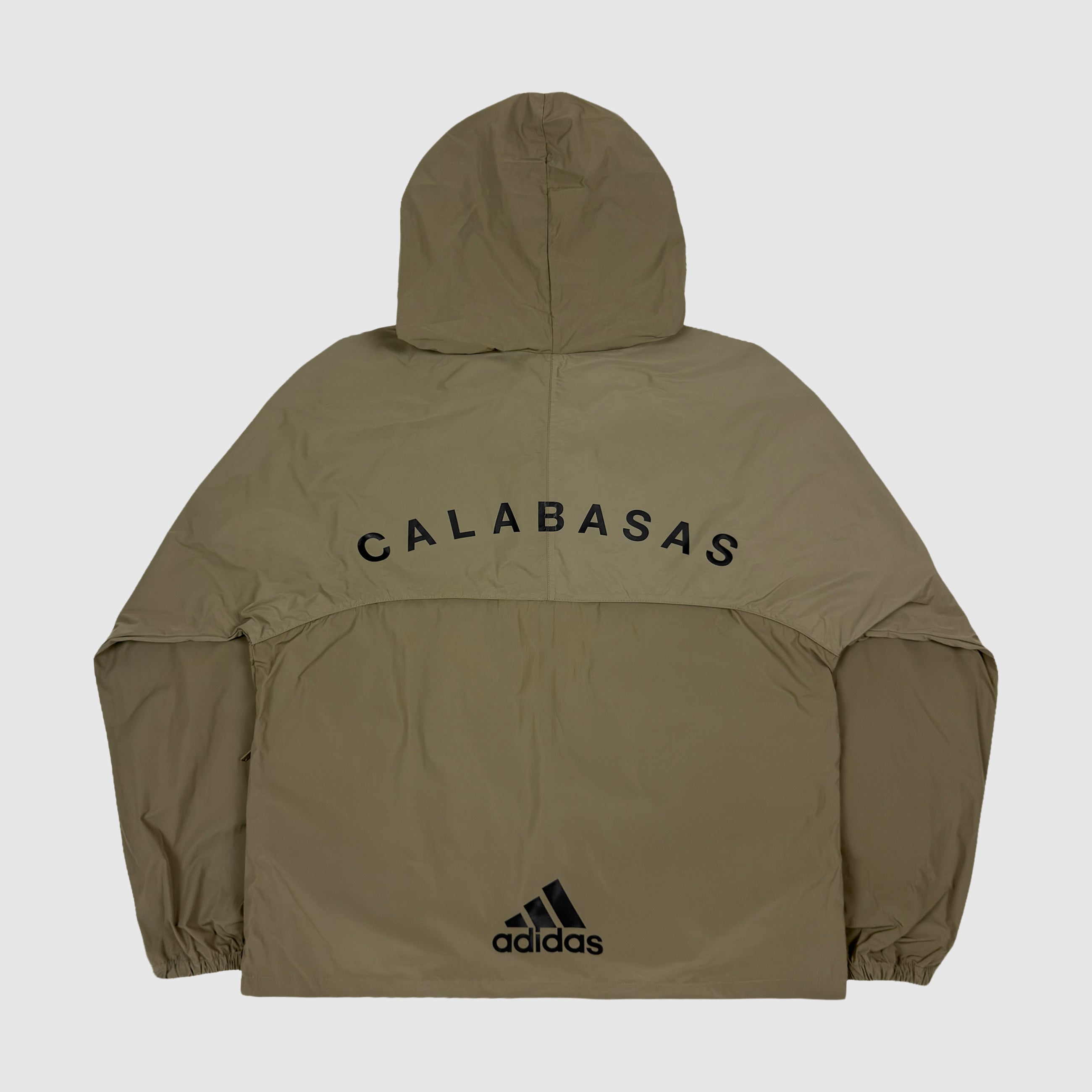 Yeezy Season 5 Hooded Windbreaker In Military Stone