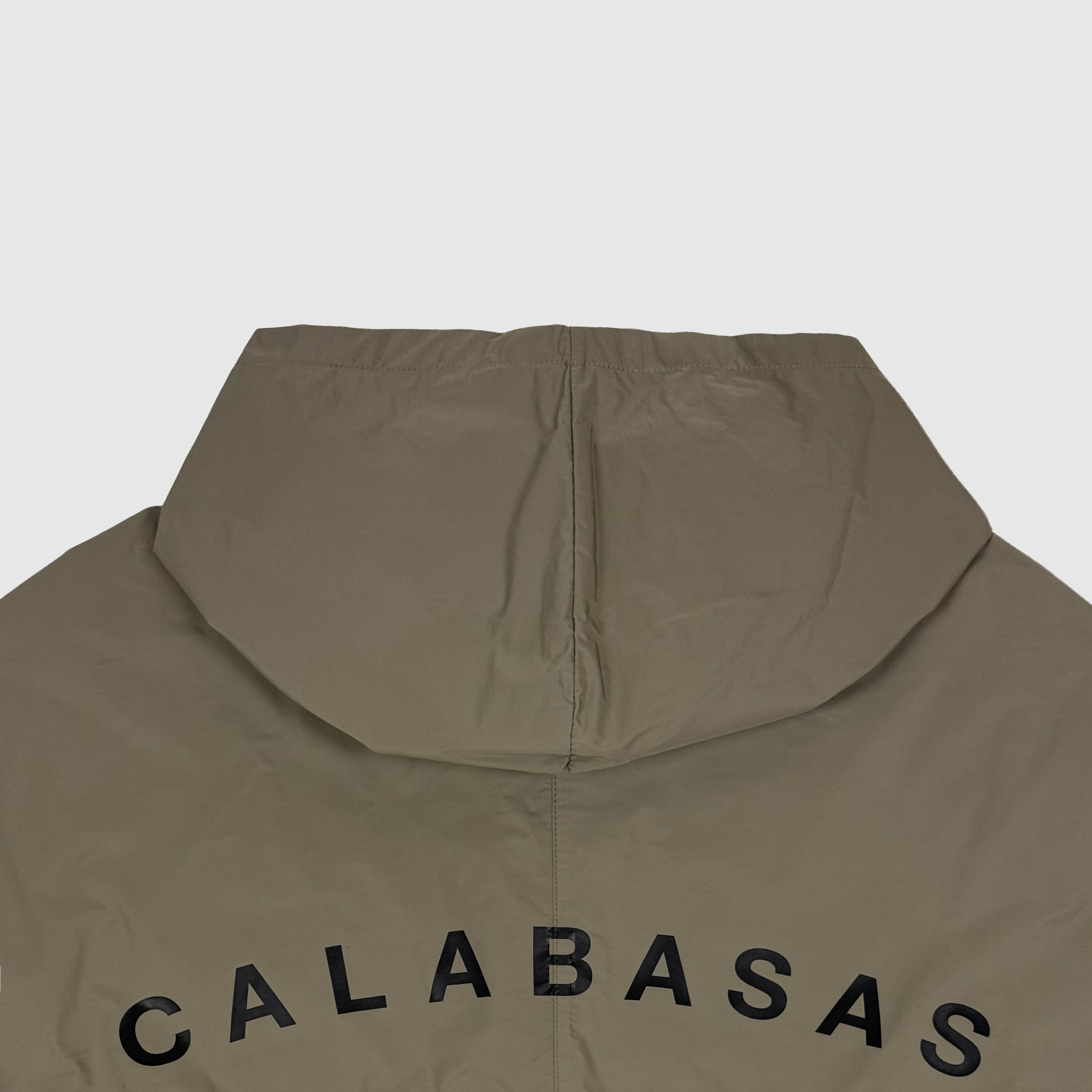 Yeezy Season 5 Hooded Windbreaker In Military Stone