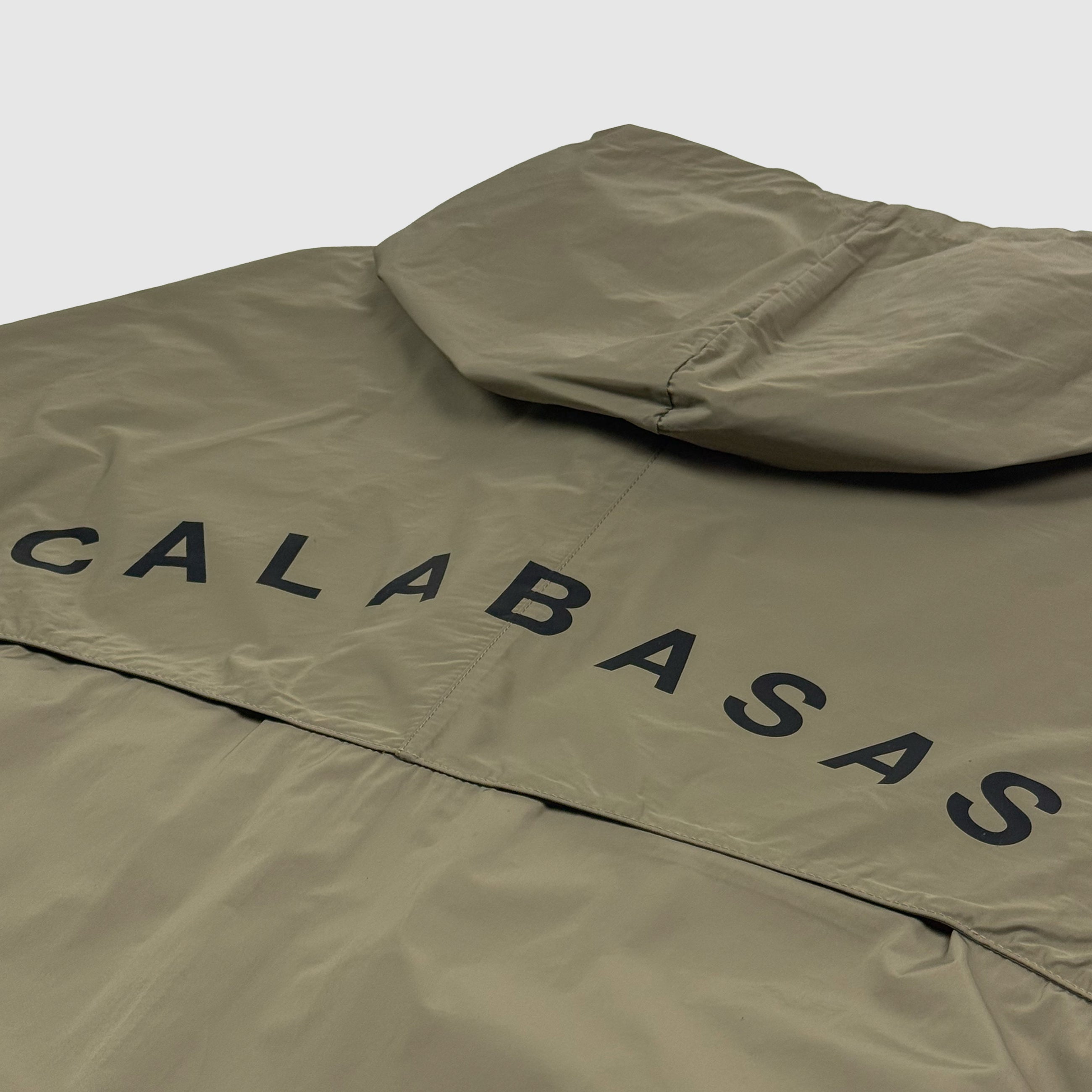 Yeezy Season 5 Hooded Windbreaker In Military Stone
