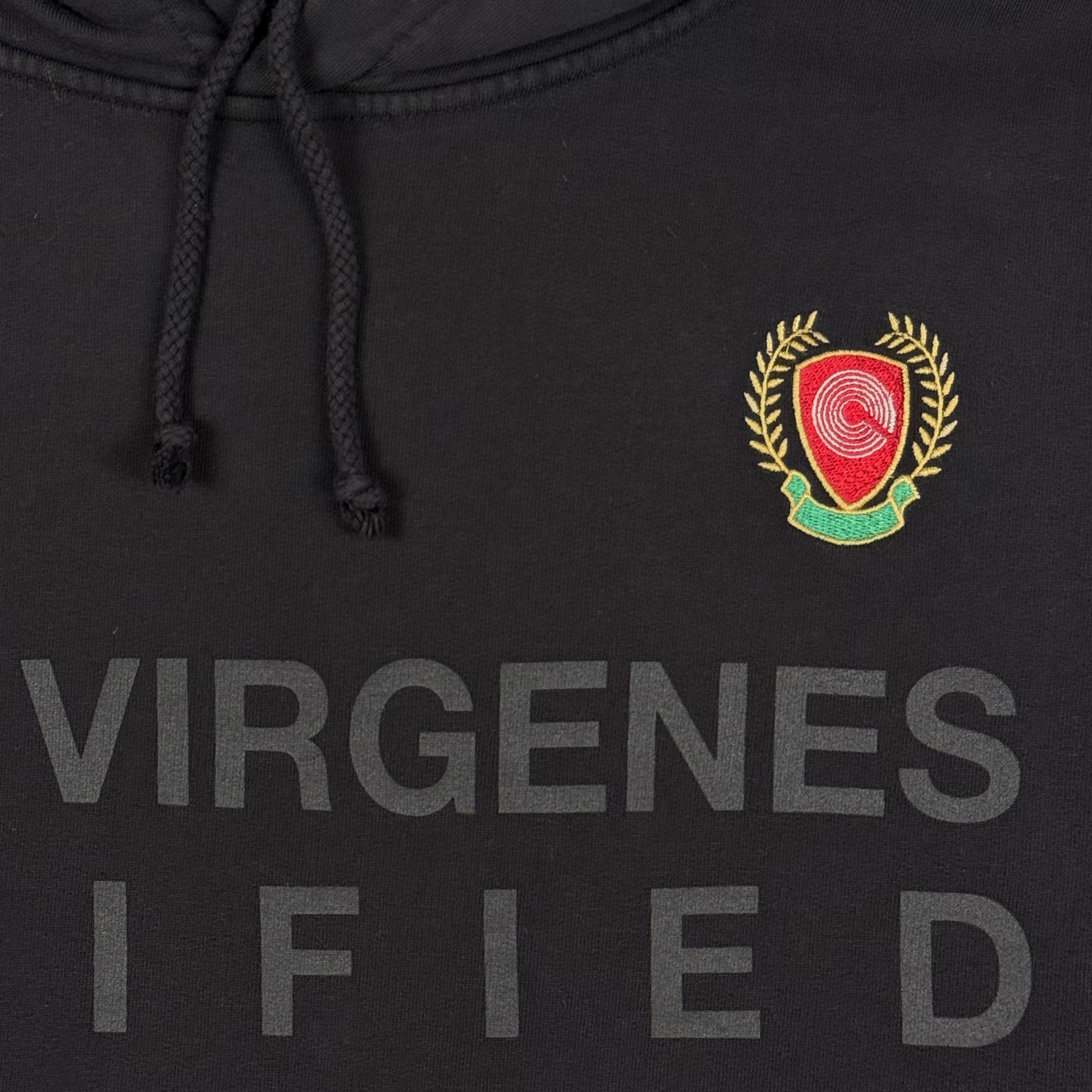 Yeezy Season 5 Las Virgenes Double Layered Hoodie In Ink