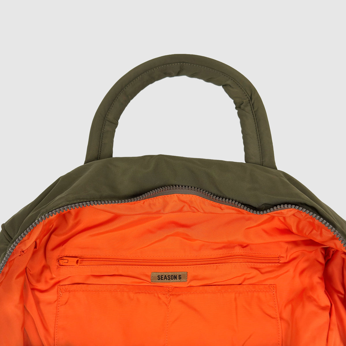 Yeezy Season 6 Padded Duffle Bag In Iron