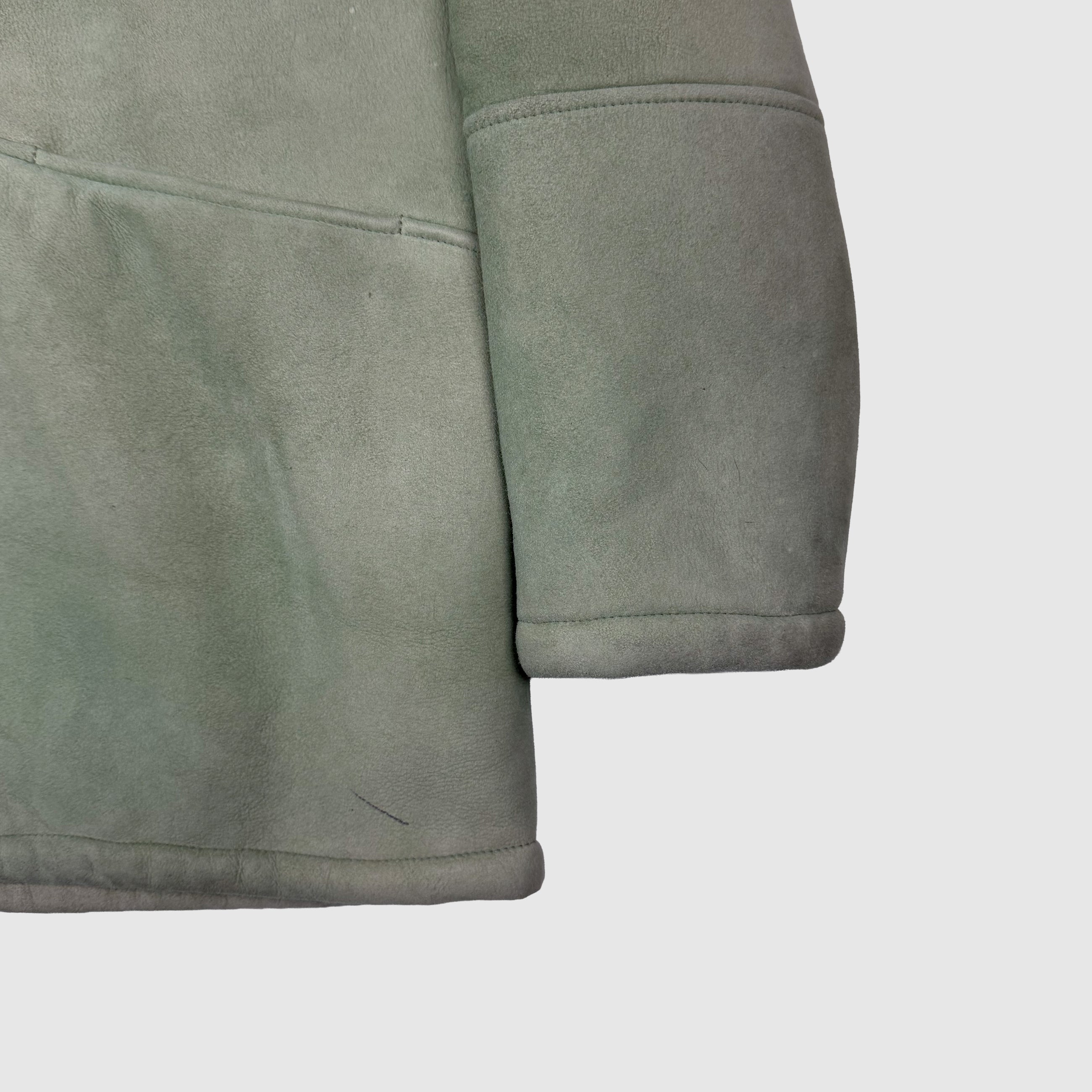 Yeezy Season 4 Shearling Hooded Coat In Dune