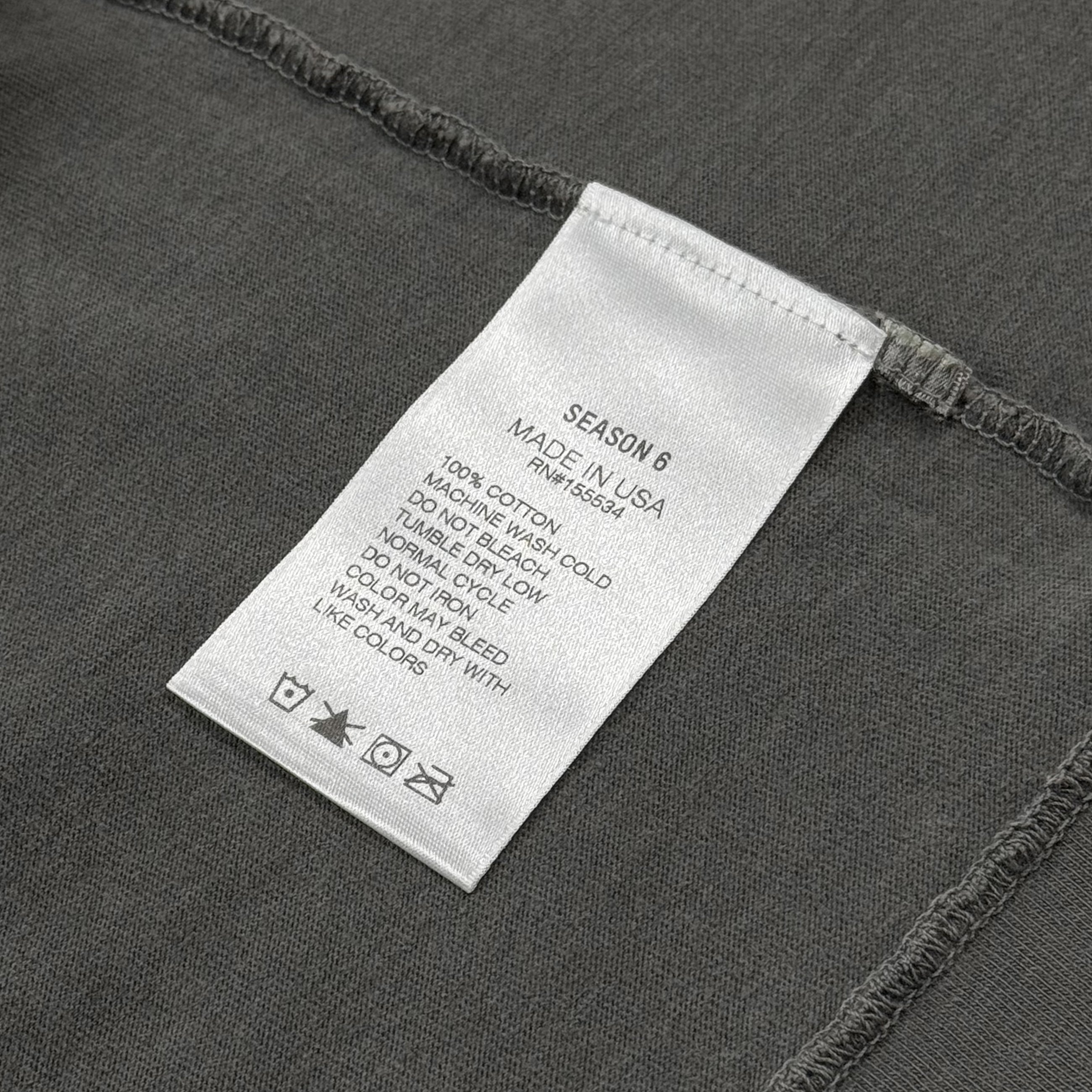 Yeezy Season 6 Tee In Gravel